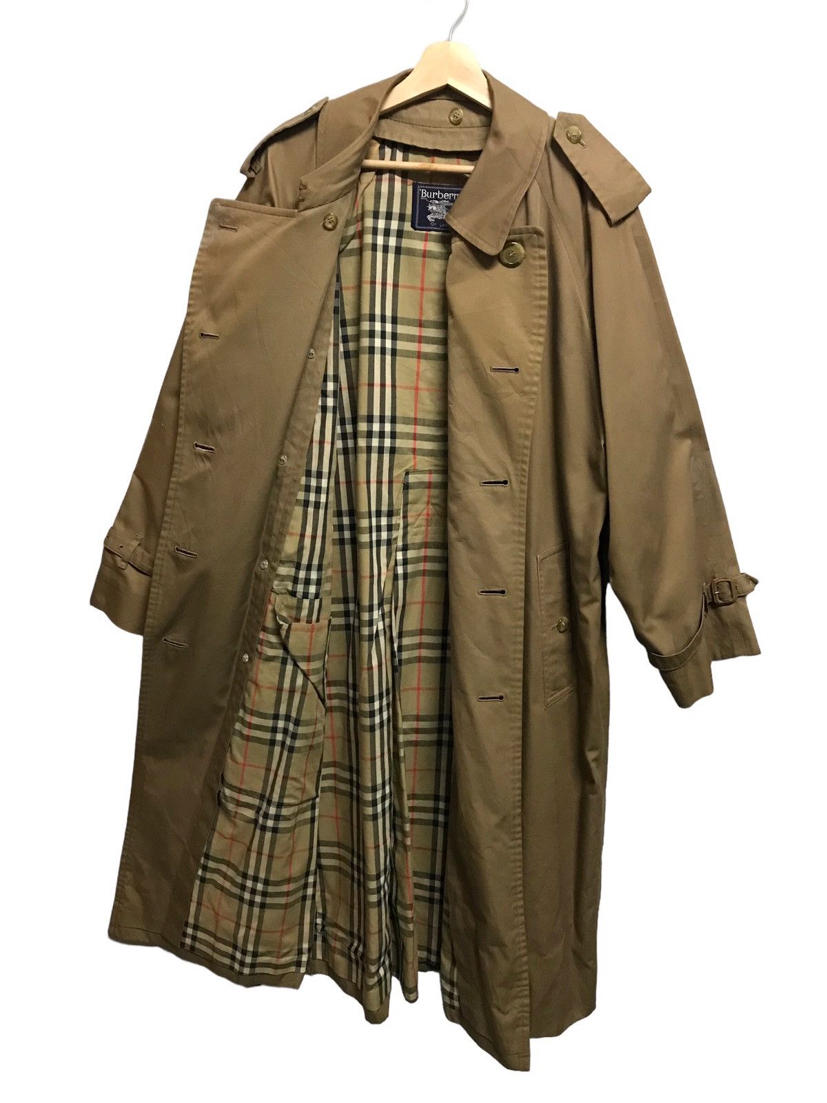 Vintage Burberry Nova Check Vintage Trench Jacket
