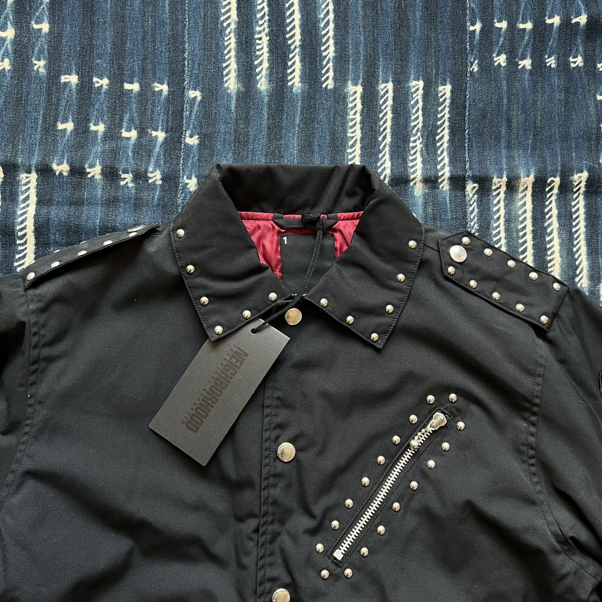 Neighborhood Gimme 5 X Neighborhood Archive Studded Riders Jacket Size US S / EU 44-46 / 1 - 2 Thumbnail