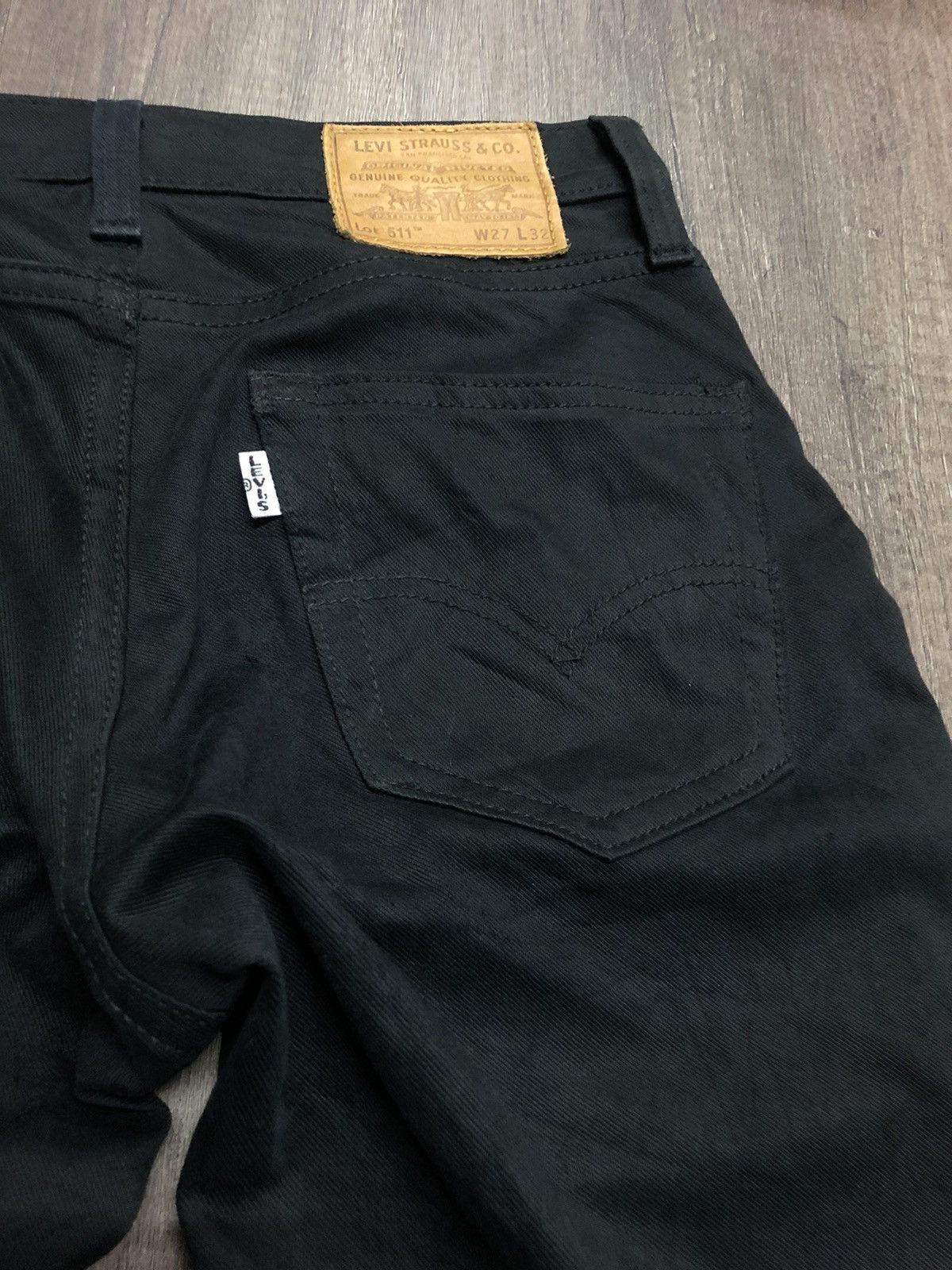 Levi's Vintage Clothing Vintage Levi's 511 Big E Super Black Jeans Size US 29 - 7 Thumbnail