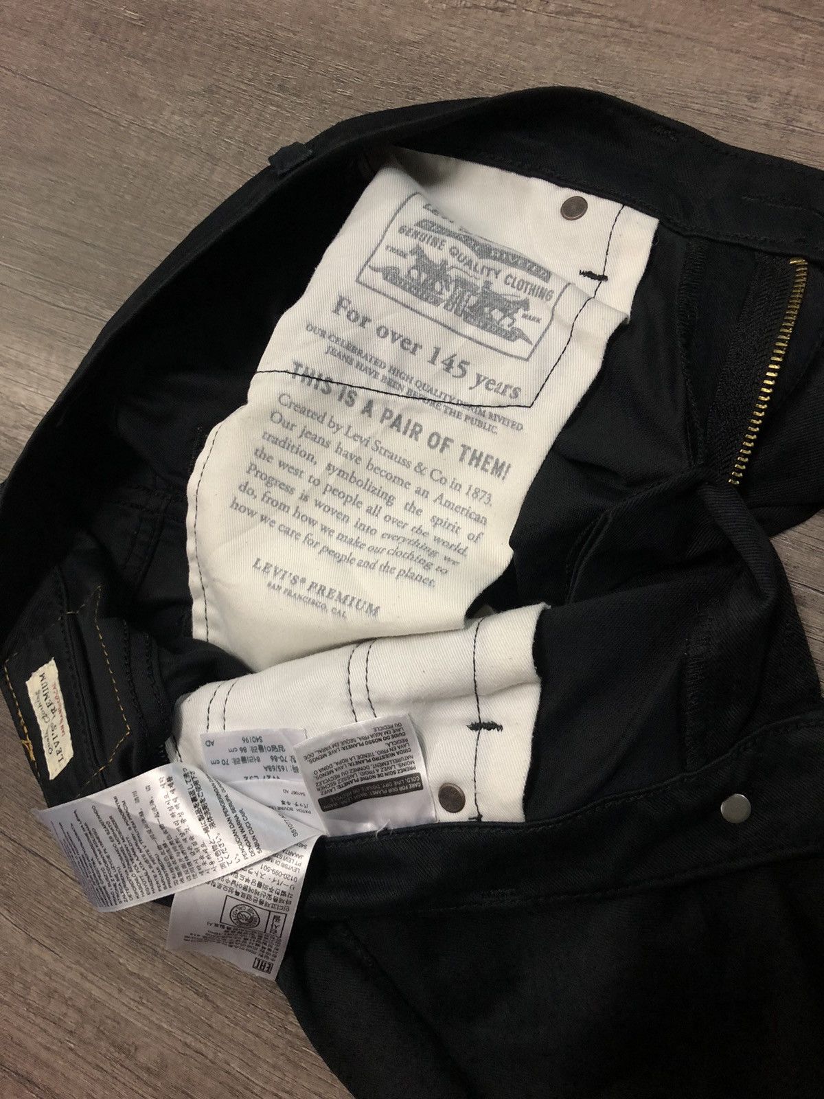 Levi's Vintage Clothing Vintage Levi's 511 Big E Super Black Jeans Size US 29 - 15 Thumbnail
