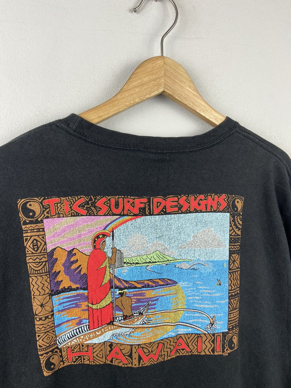 Vintage Vintage Tc Surf Design Hawaii Rare Tee Size US XL / EU 56 / 4 - 4 Thumbnail