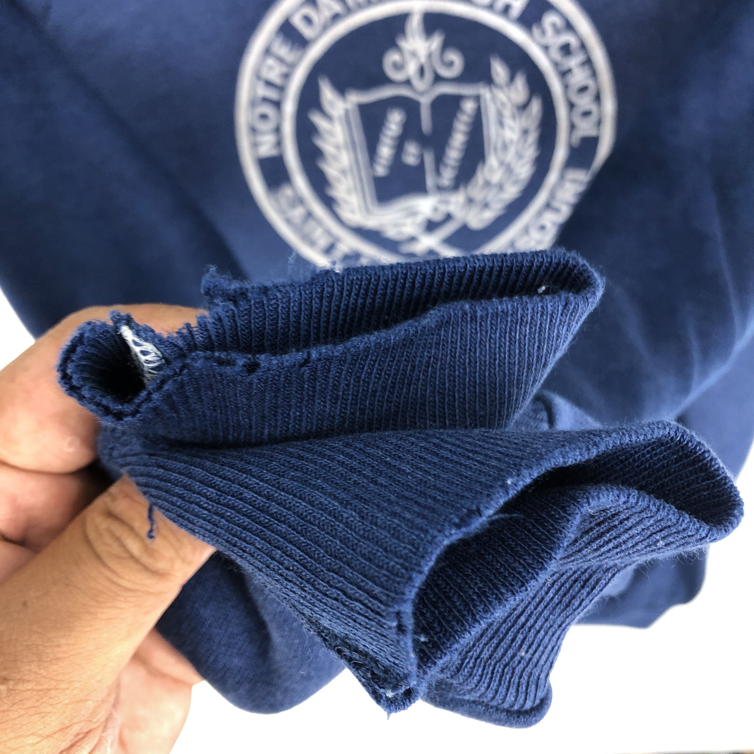 Vintage 90s Vintage NOTRE DAME HIGH SCHOOL Hoodie #2505-88 Size US M / EU 48-50 / 2 - 5 Thumbnail