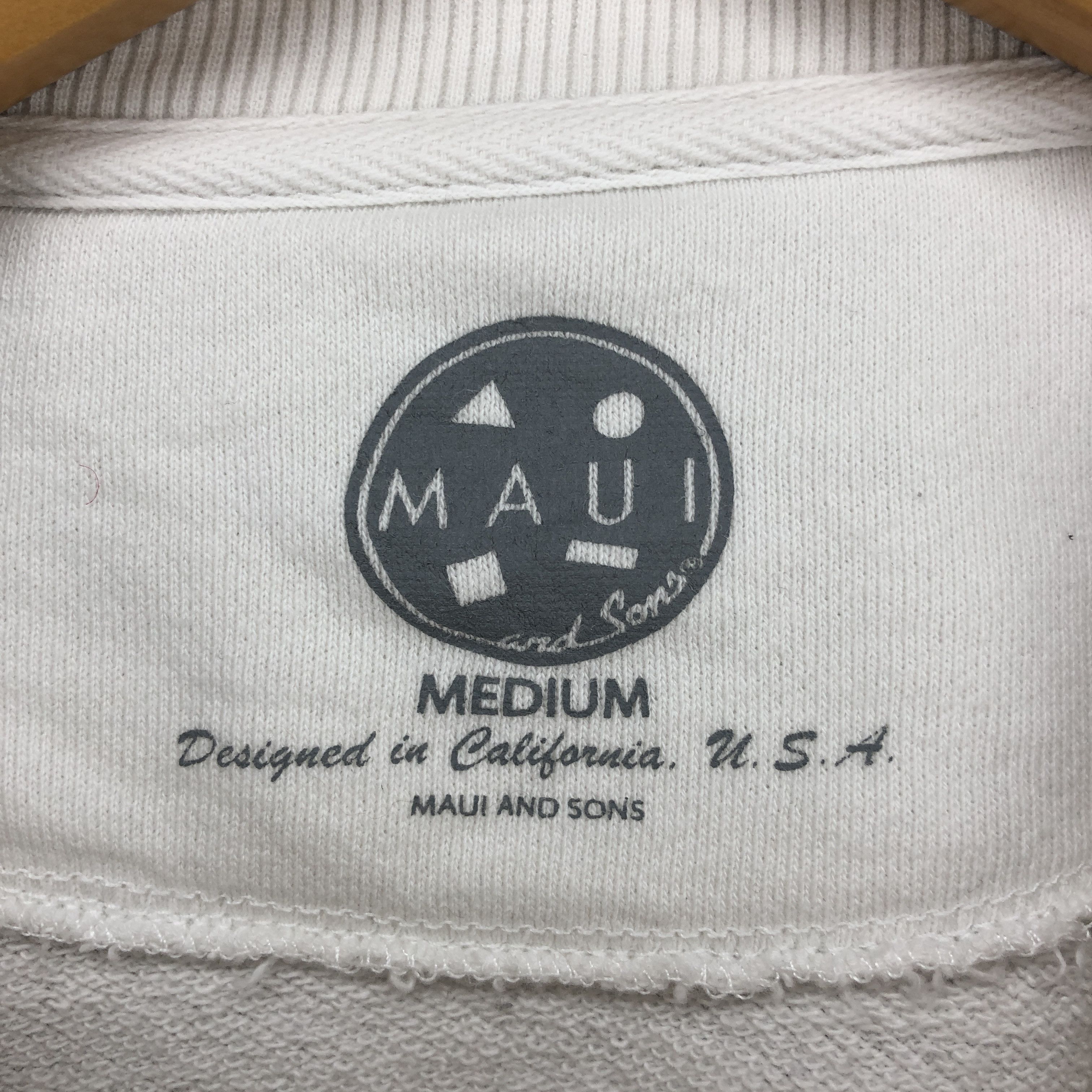 Maui and Sons Rare MAUI AND SONS Crew Neck Sweatshirt #0706/AE Size US XL / EU 56 / 4 - 9 Thumbnail