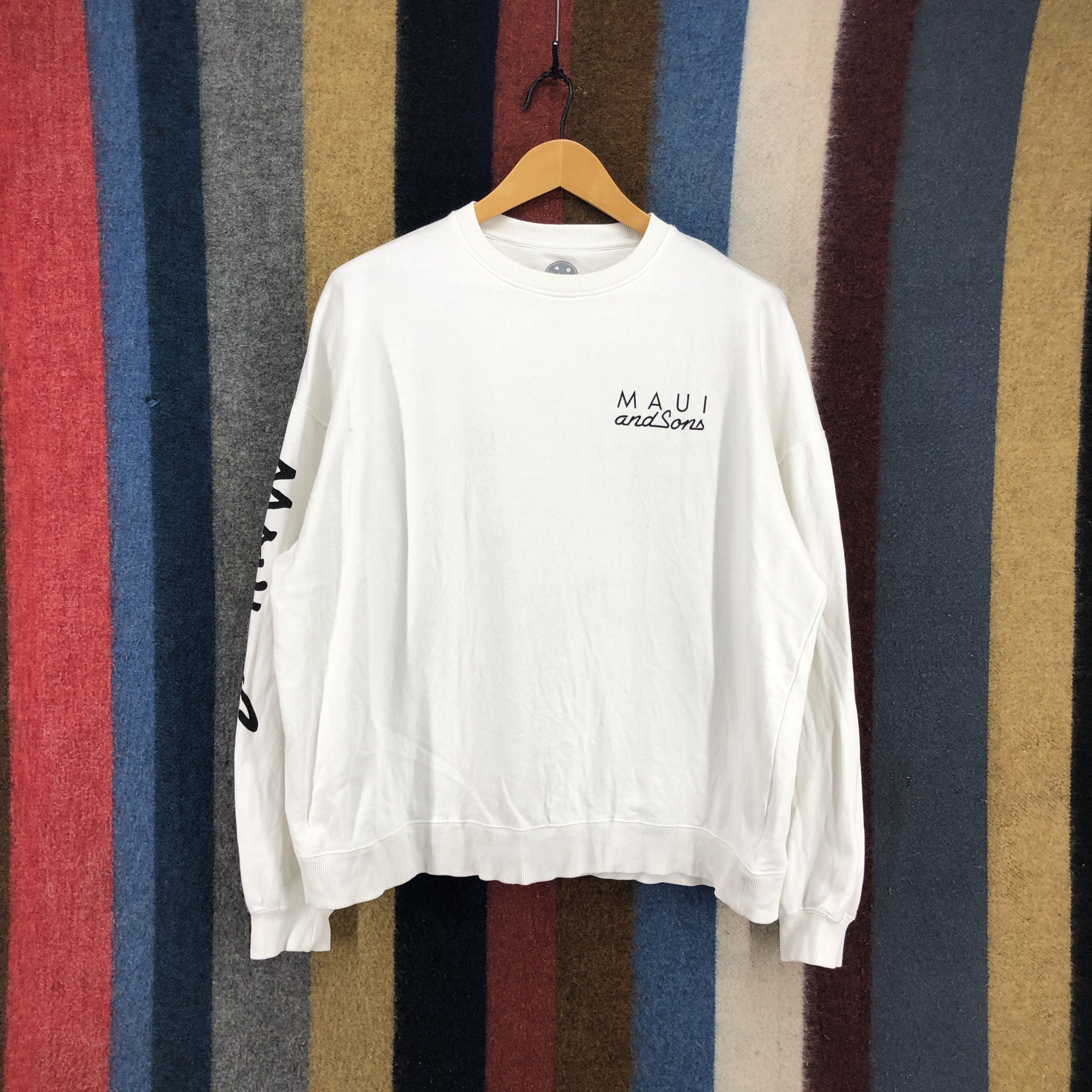 Maui and Sons Rare MAUI AND SONS Crew Neck Sweatshirt #0706/AE Size US XL / EU 56 / 4 - 4 Thumbnail