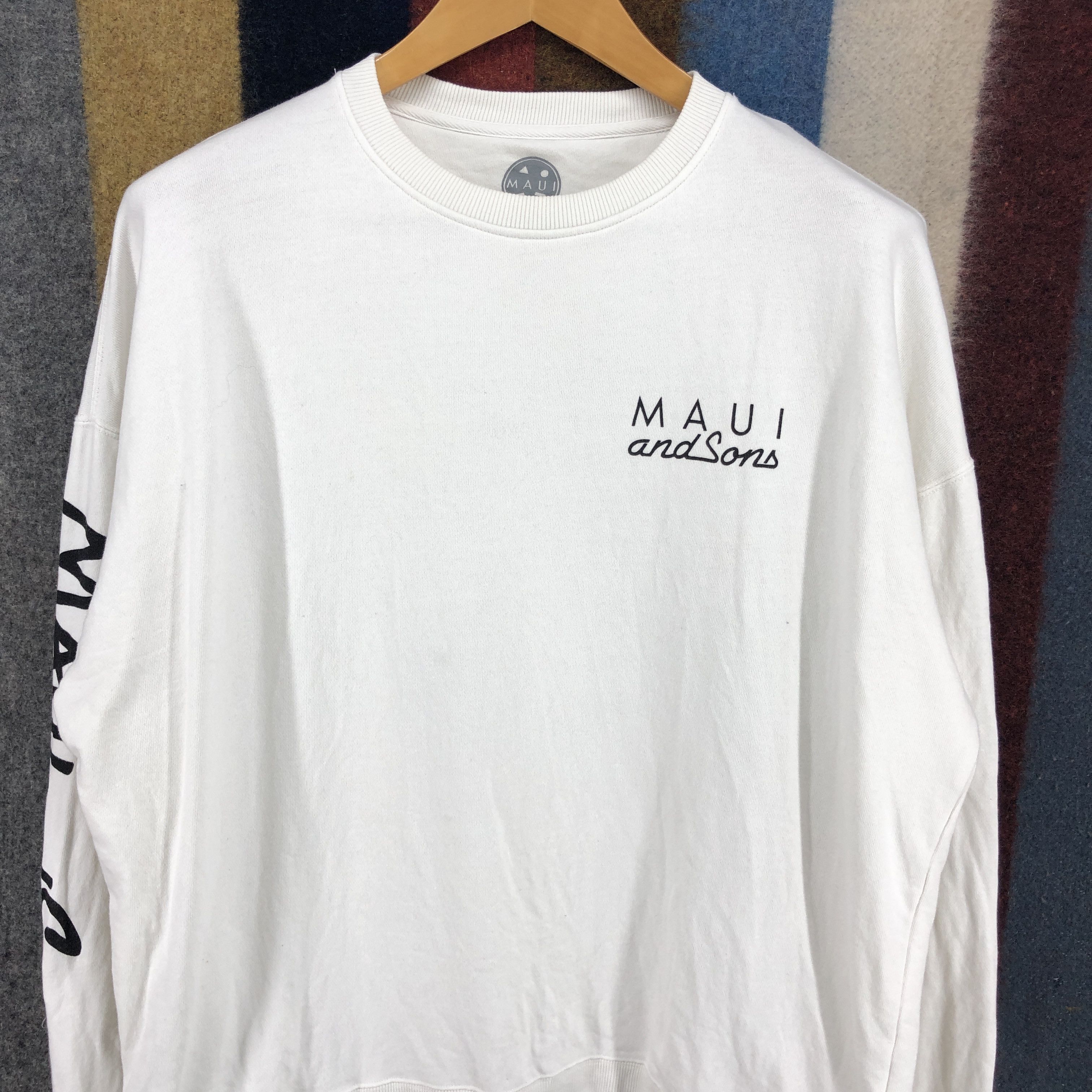 Maui and Sons Rare MAUI AND SONS Crew Neck Sweatshirt #0706/AE Size US XL / EU 56 / 4 - 5 Thumbnail
