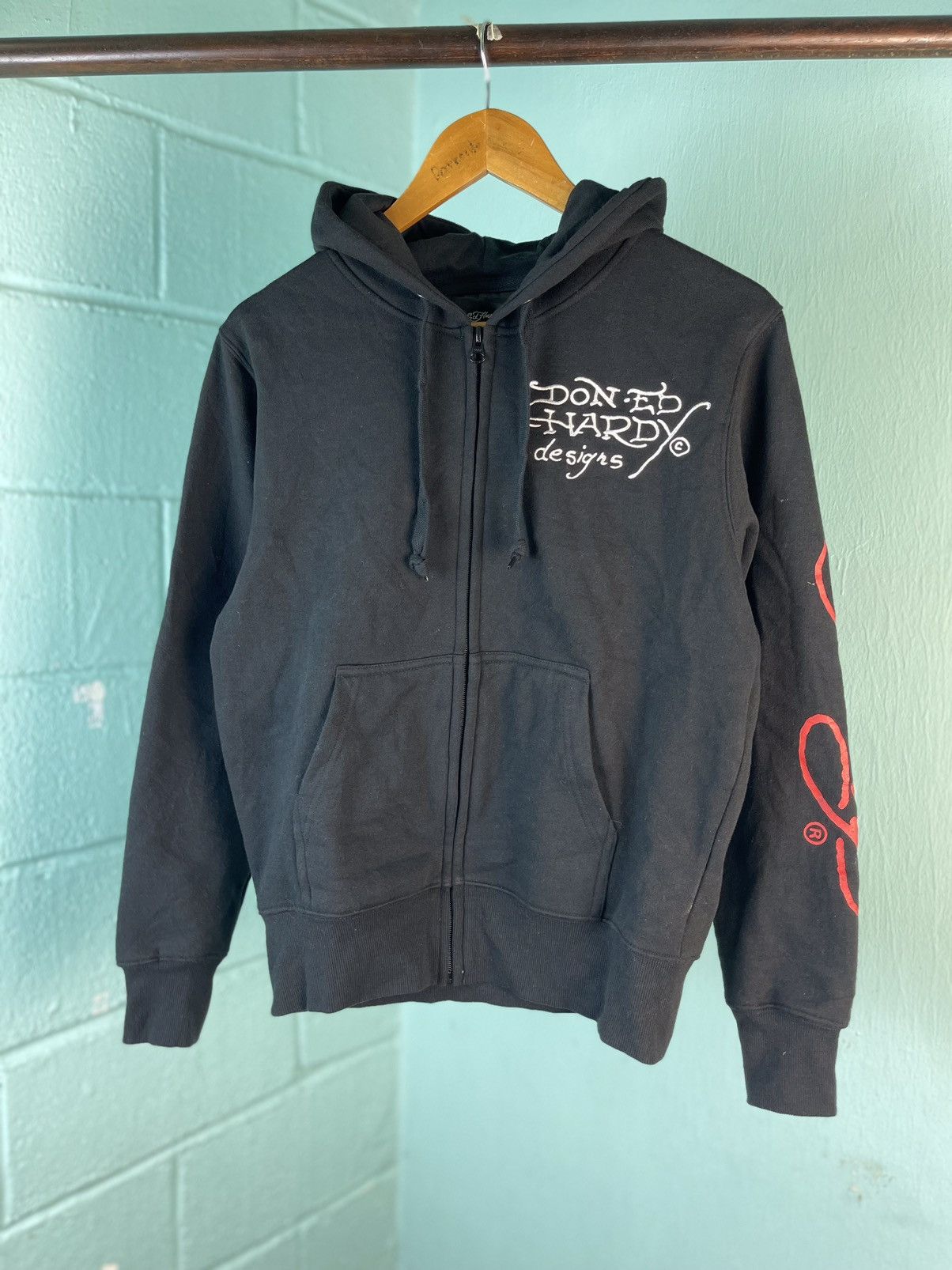 Christian Audigier × Ed Hardy Ed Hardy Skull zip Hoodie Size US M / EU 48-50 / 2 - 2 Thumbnail