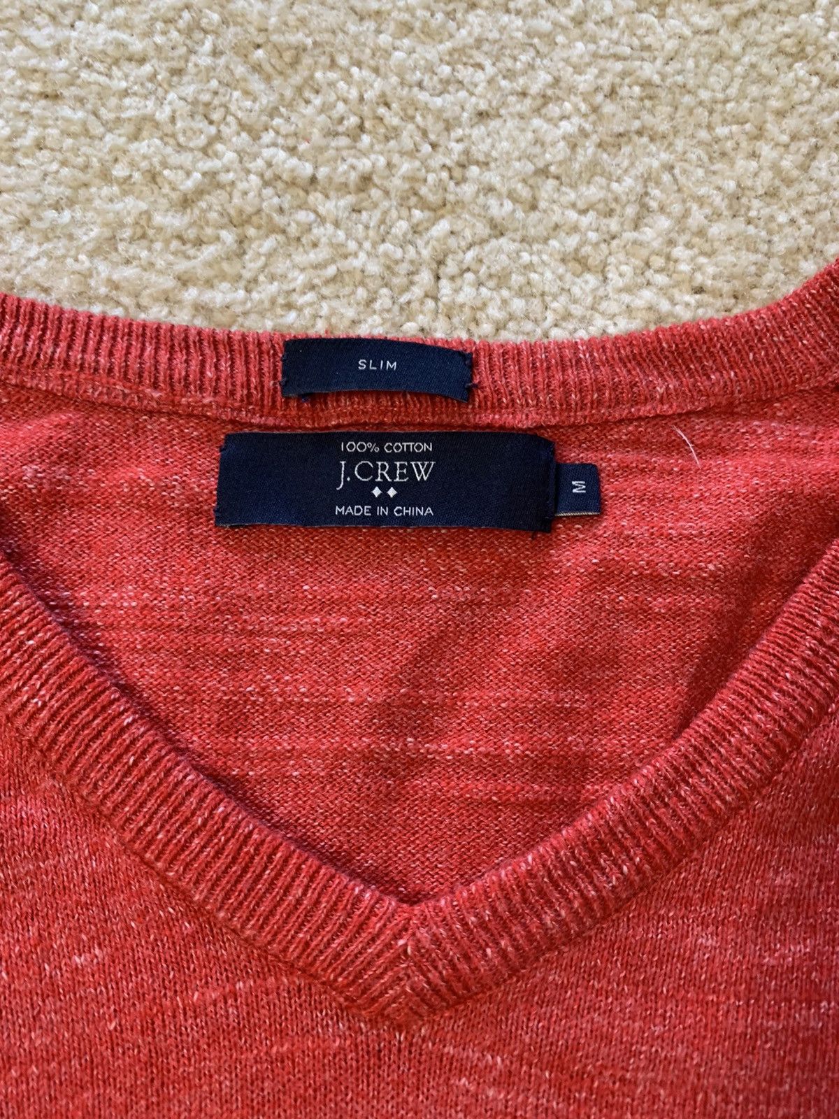 J.Crew Slim Cotton V-Neck Sweater | Grailed