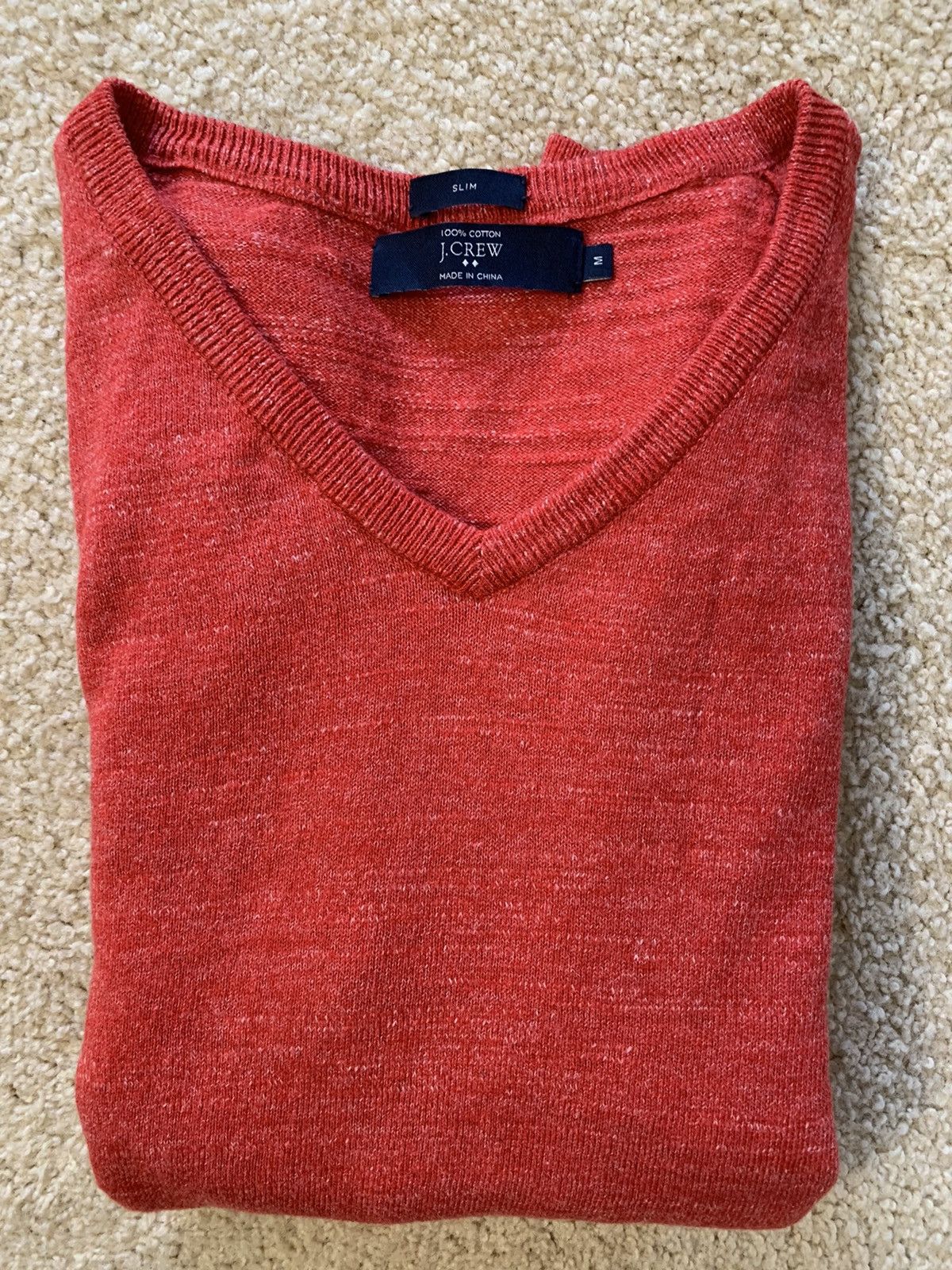 J.Crew Slim Cotton V-Neck Sweater Size US M / EU 48-50 / 2 - 4 Thumbnail