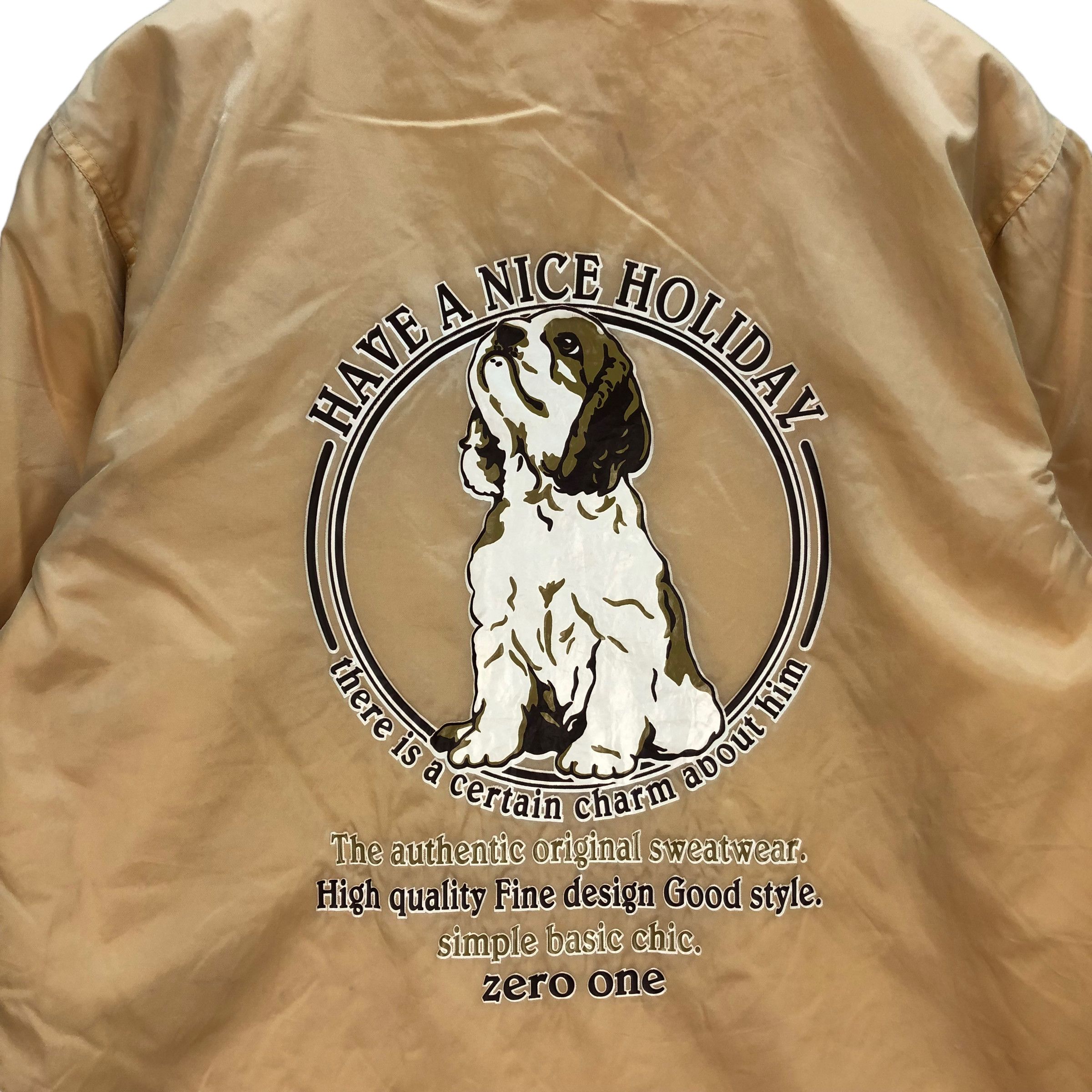 Japanese Brand ZERO ONE TOKYO PUPPIES HOODIE JACKET #7357-133 Size US M / EU 48-50 / 2 - 2 Thumbnail