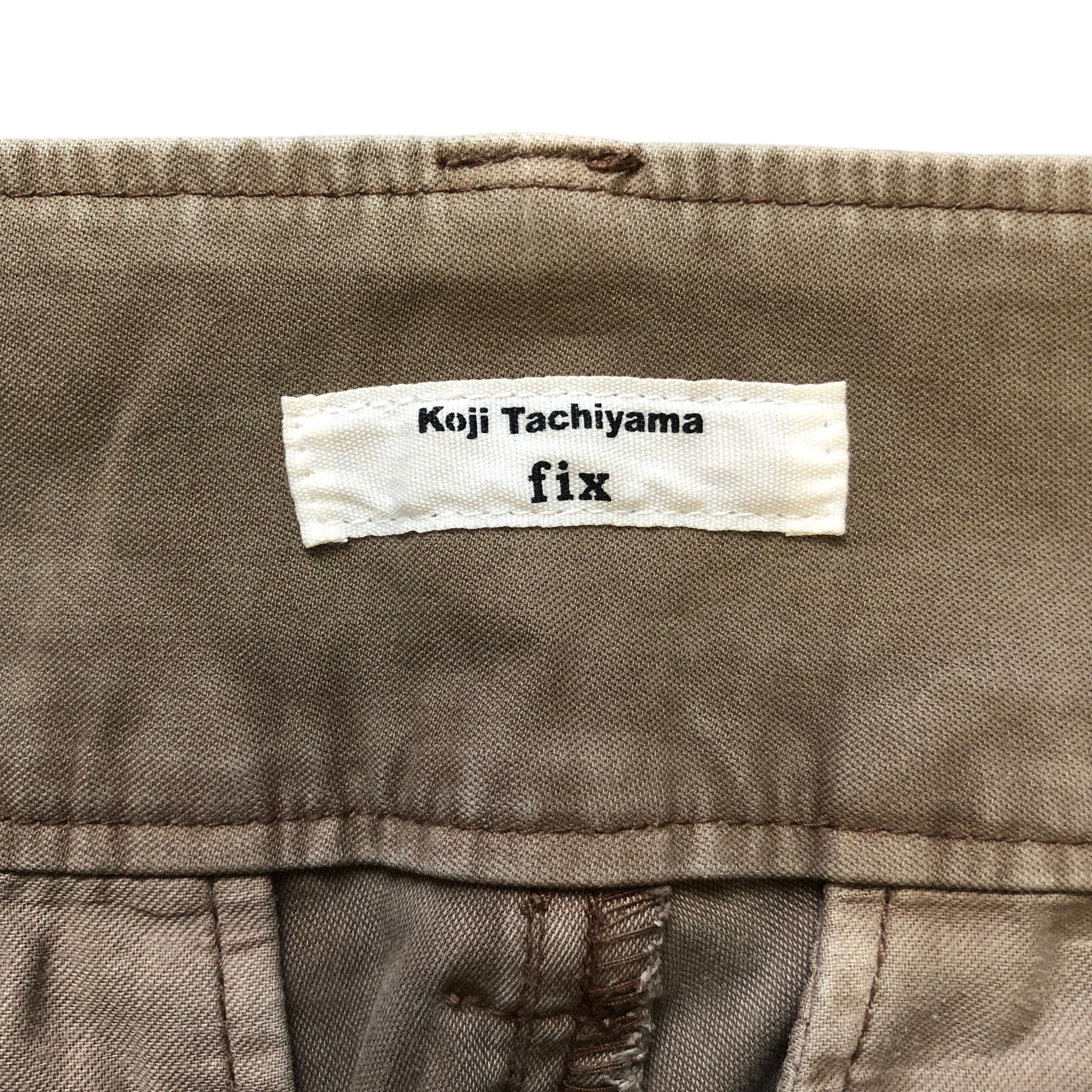 Japanese Brand KOJI TACHIYAMA FIX CASUAL PANTS #7349-138 Size 31" - 6 Thumbnail