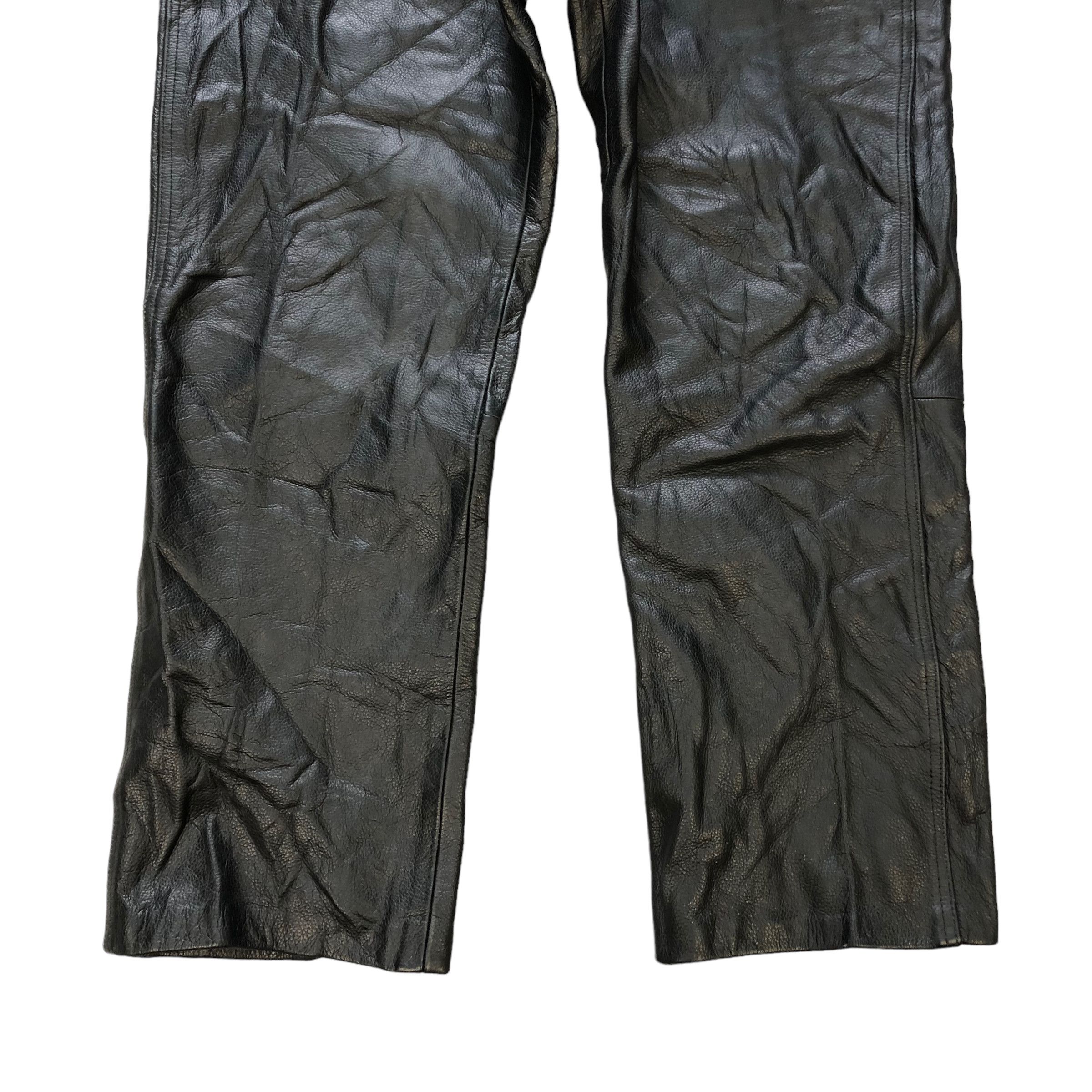 Japanese Brand VINTAGE LEATHER PANTS #7352-139 Size US 31 - 5 Thumbnail