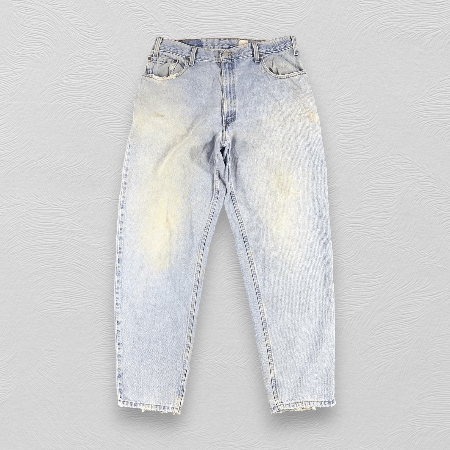image of Levis 560 Jeans Light Wash Distress Kj267 in Blue, Men's (Size 35)