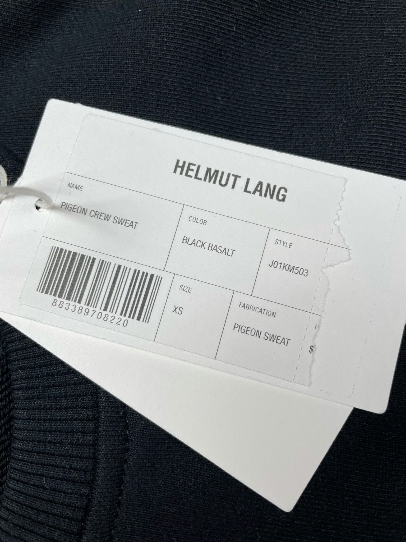Helmut Lang 🔥[SALE]🔥 Helmut Lang Pigeon Logo Black Sweatshirt Size US XS / EU 42 / 0 - 11 Thumbnail