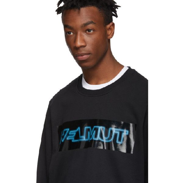 Helmut Lang 🔥[SALE]🔥 Helmut Lang Pigeon Logo Black Sweatshirt Size US XS / EU 42 / 0 - 5 Thumbnail