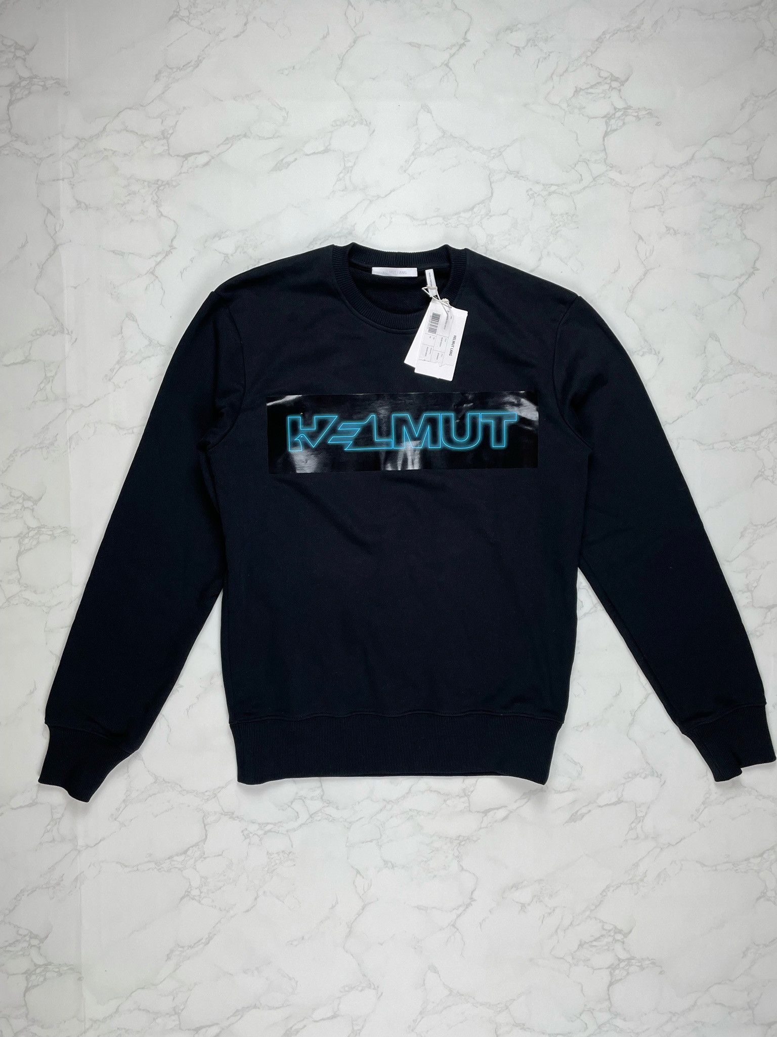 Helmut Lang 🔥[SALE]🔥 Helmut Lang Pigeon Logo Black Sweatshirt Size US XS / EU 42 / 0 - 1 Thumbnail