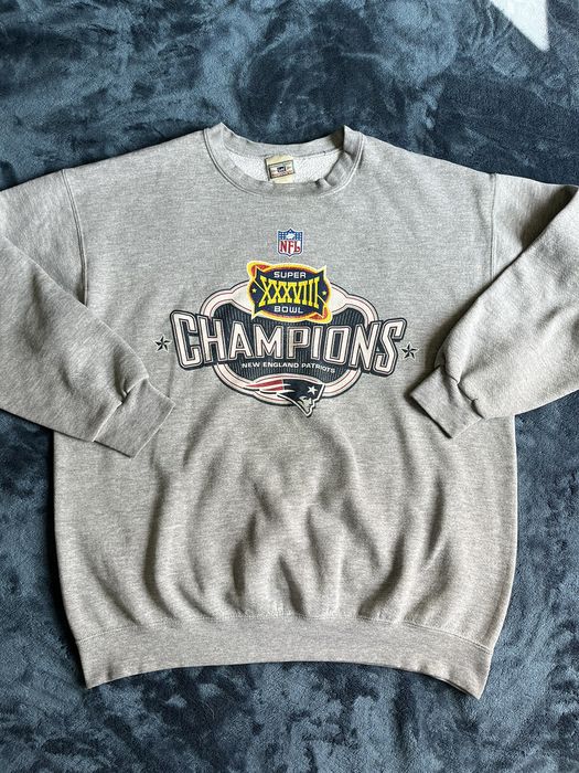 Vintage New England Patriots 2004 Super Bowl Sweatshirt Size Large