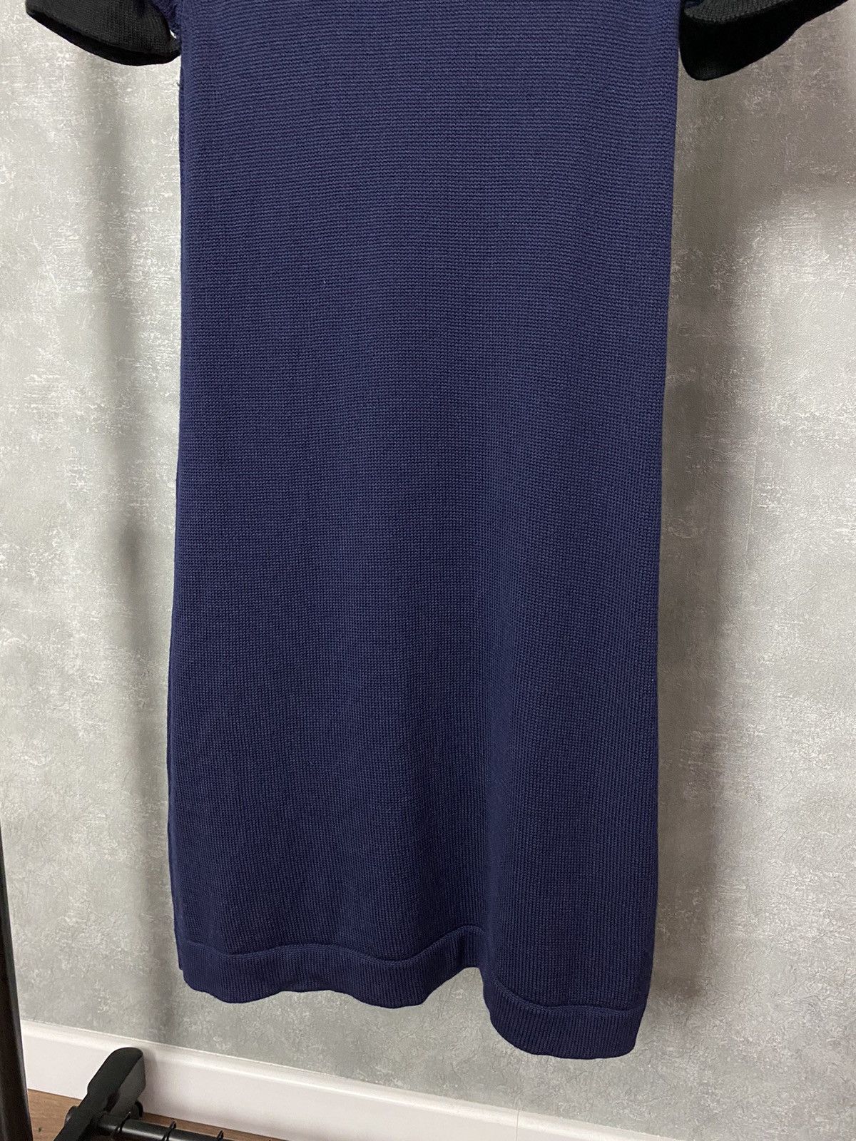 Other Twin Set Simona Barbieri Knit Wool Short Sleeve Navy Dress Size M / US 6-8 / IT 42-44 - 9 Thumbnail