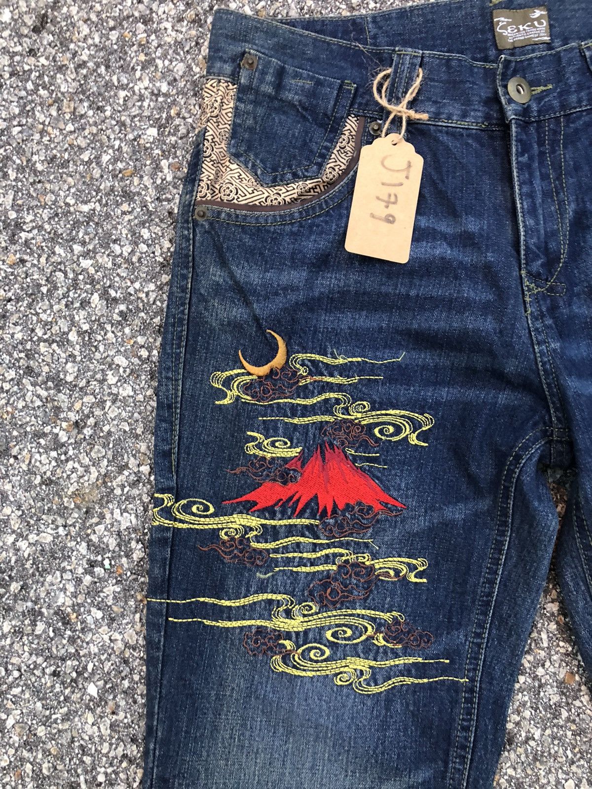 Japanese Brand Japanese Seku Dragon Embroidered Jeans Size US 32 / EU 48 - 4 Thumbnail