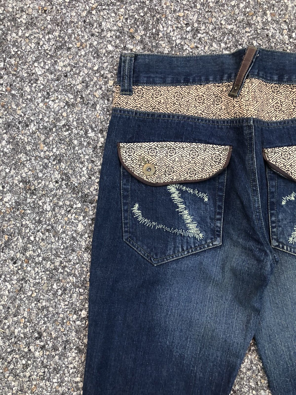 Japanese Brand Japanese Seku Dragon Embroidered Jeans Size US 32 / EU 48 - 9 Thumbnail