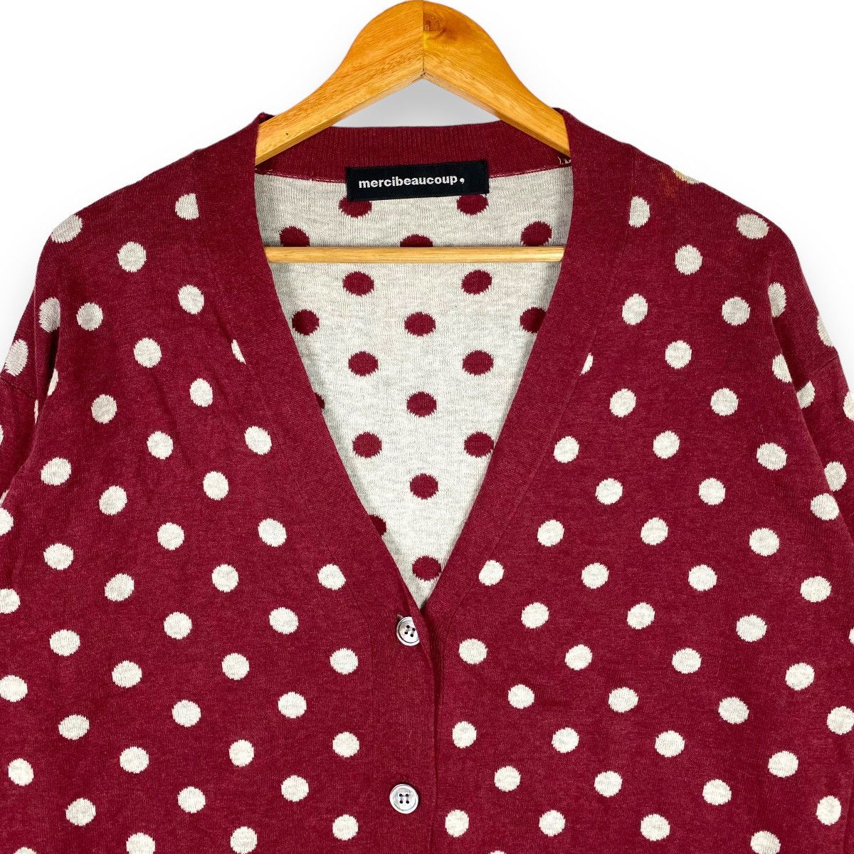 mercibeaucoup MERCIBEAUCOUP POLKADOT CARDIGAN JUMPER Size US S / EU 44-46 / 1 - 2 Thumbnail