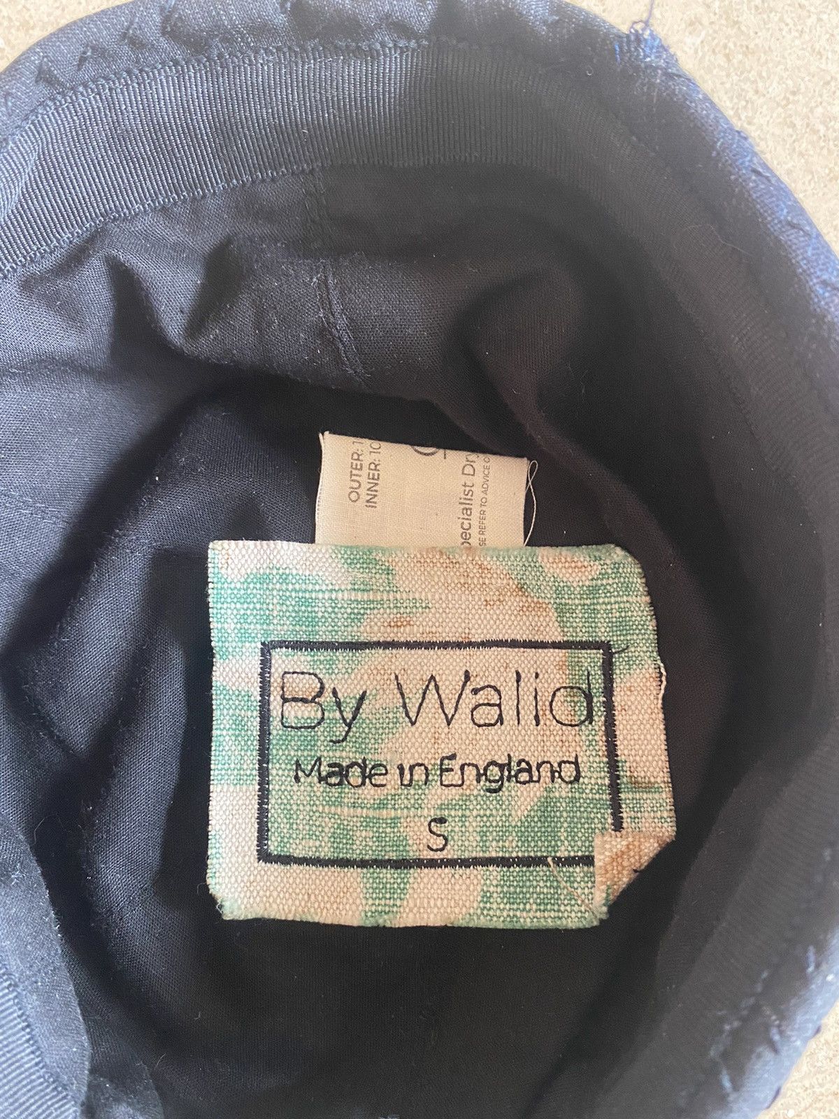 By Walid Navy Wool Emperor hat Size ONE SIZE - 4 Thumbnail