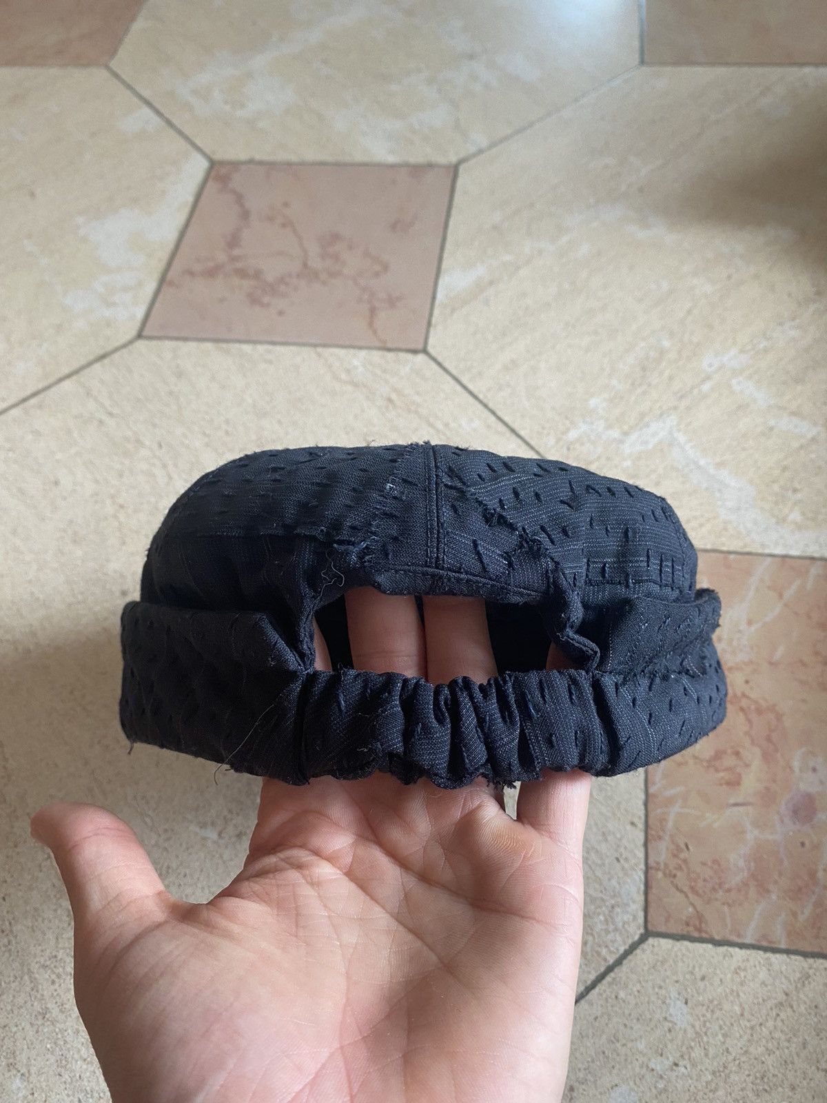 By Walid Navy Wool Emperor hat Size ONE SIZE - 2 Thumbnail