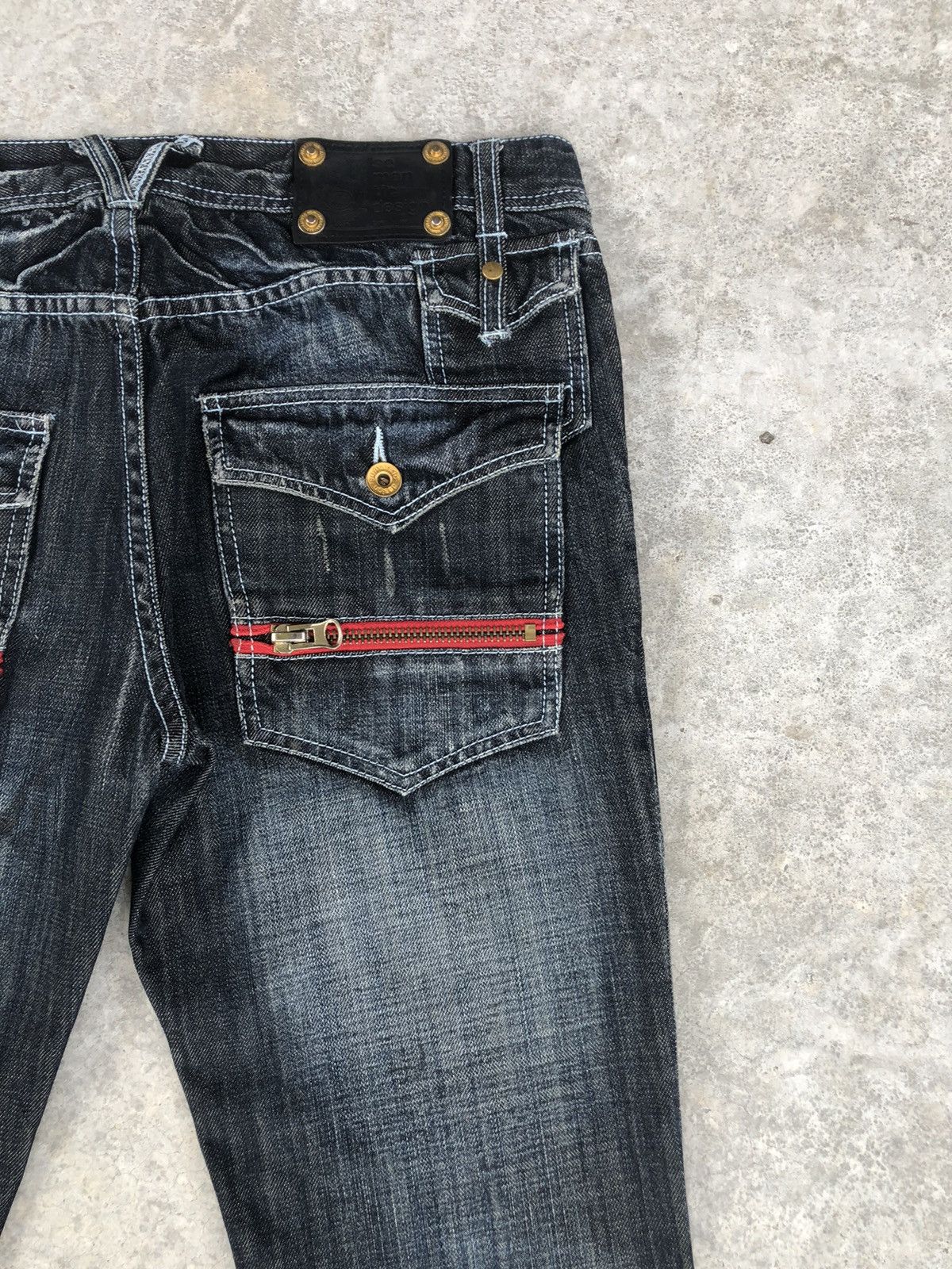 semanticdesign Japanese Semantic Design Flared Jeans Distressed Jeans Size US 32 / EU 48 - 10 Thumbnail