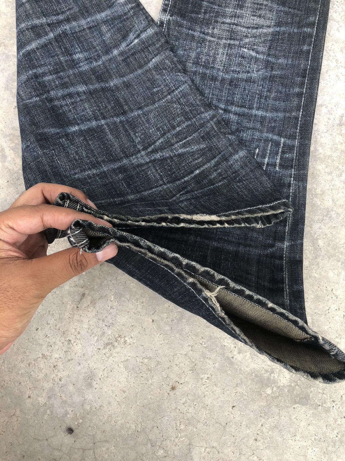 semanticdesign Japanese Semantic Design Flared Jeans Distressed Jeans Size US 32 / EU 48 - 14 Thumbnail