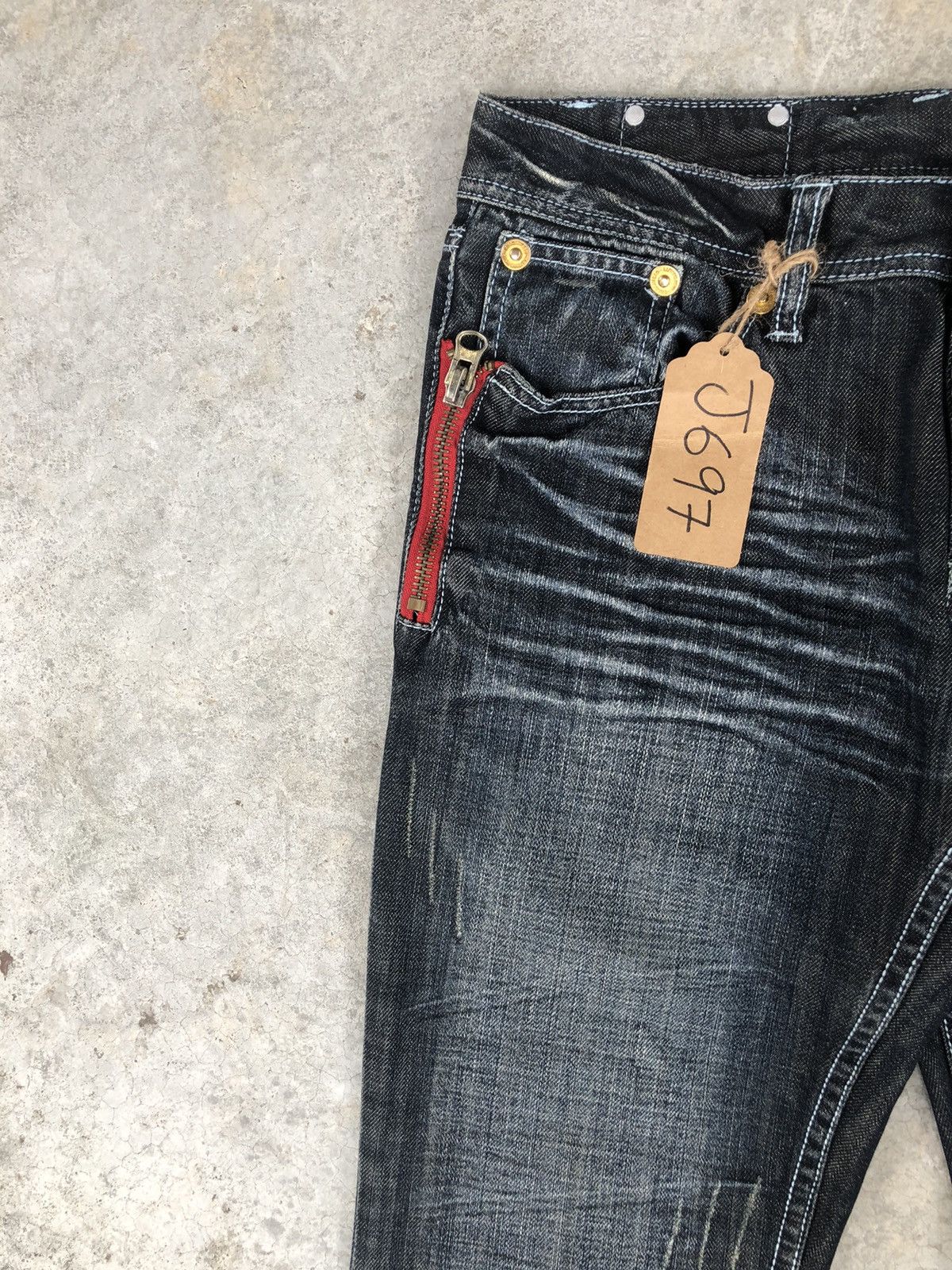 semanticdesign Japanese Semantic Design Flared Jeans Distressed Jeans Size US 32 / EU 48 - 4 Thumbnail