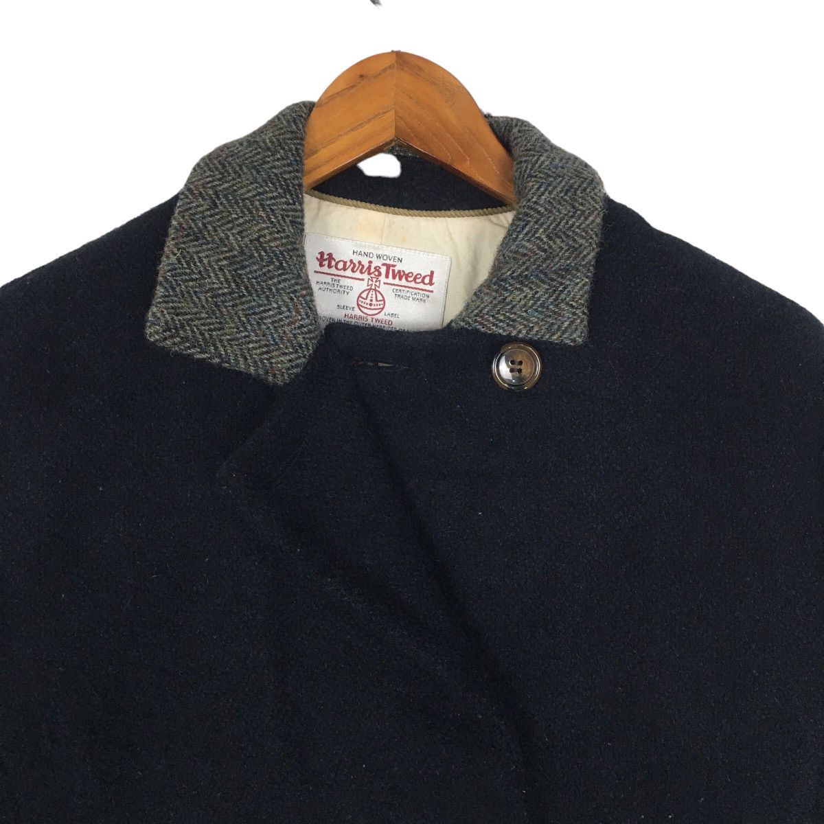 Harris Tweed Vintage Harris Tweed Designer Luxury Outdoor Long Coat Size US M / EU 48-50 / 2 - 2 Thumbnail