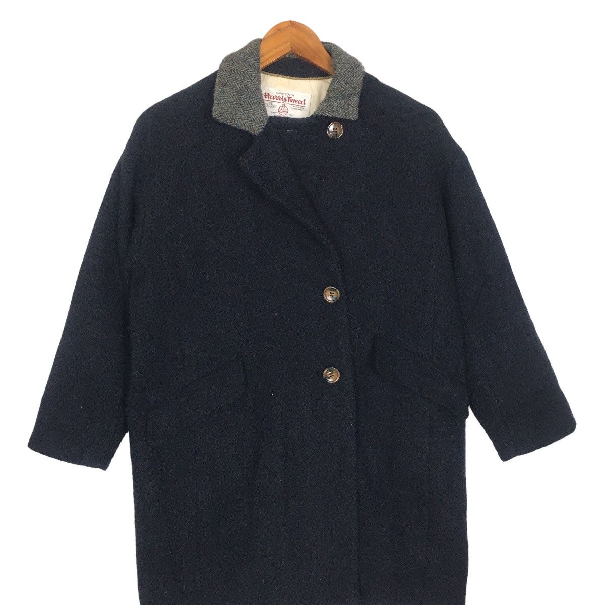 Harris Tweed Vintage Harris Tweed Designer Luxury Outdoor Long Coat Size US M / EU 48-50 / 2 - 1 Thumbnail