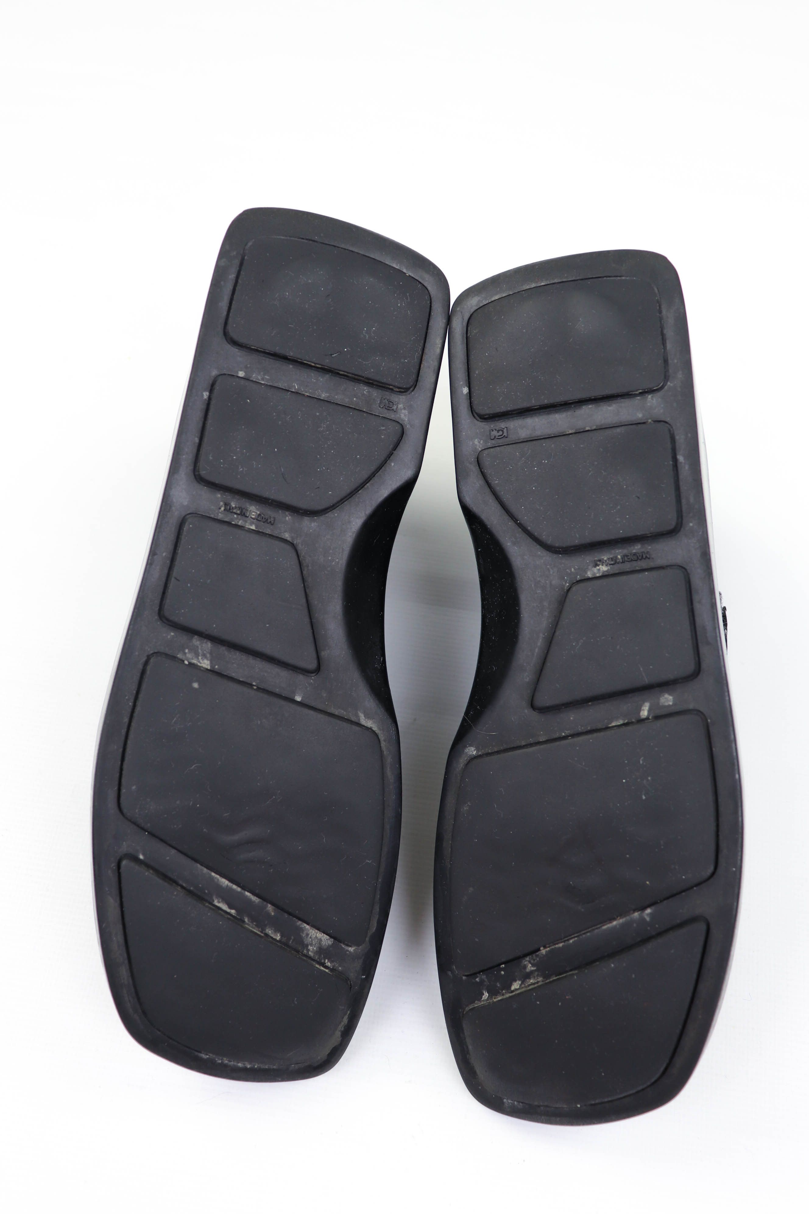 Prada Prada Vintage 90s (SAMPLE?) Black Leather Square Toe Boots Size US 5.5 / IT 35.5 - 10 Thumbnail