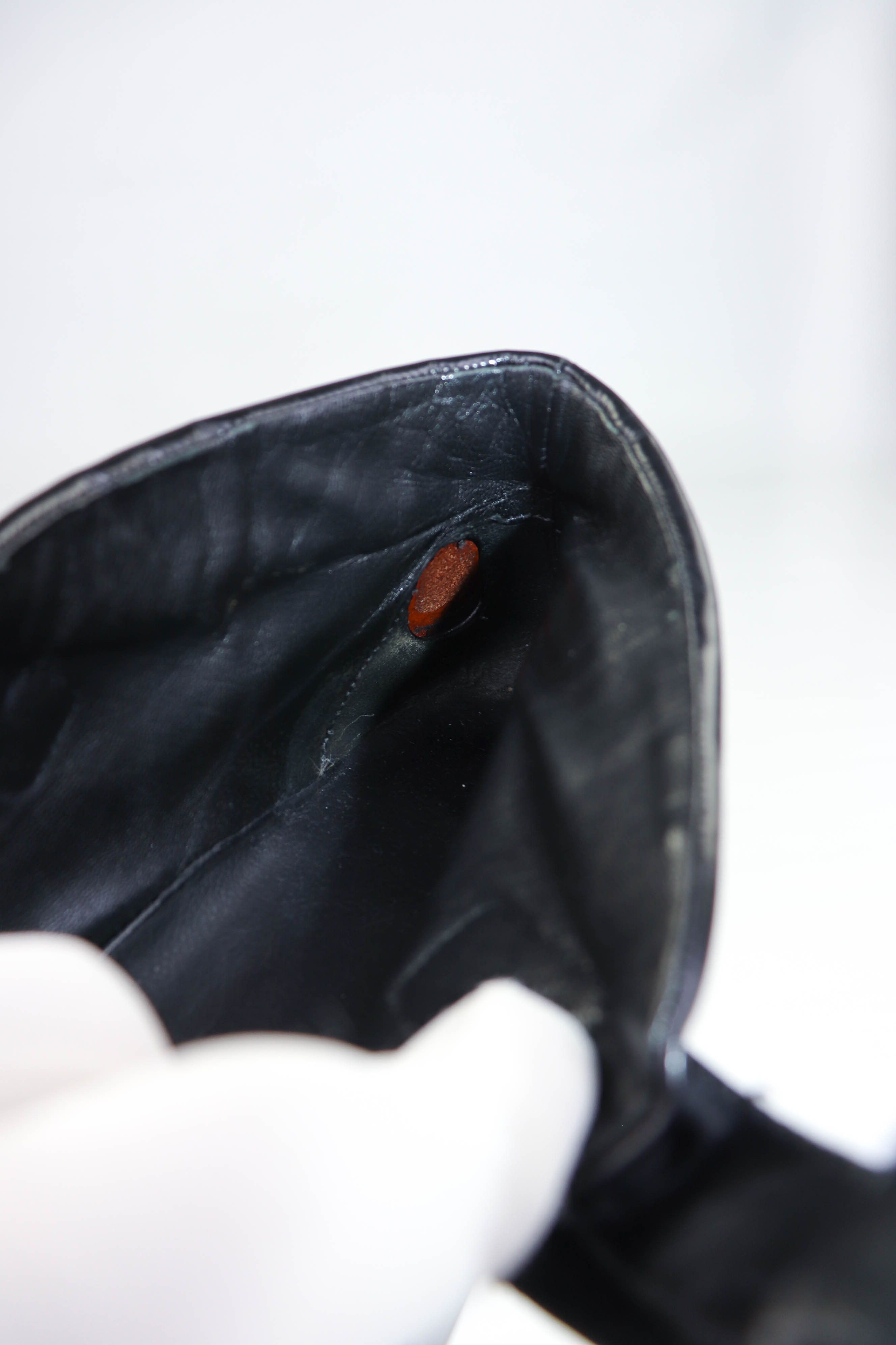 Prada Prada Vintage 90s (SAMPLE?) Black Leather Square Toe Boots Size US 5.5 / IT 35.5 - 18 Thumbnail