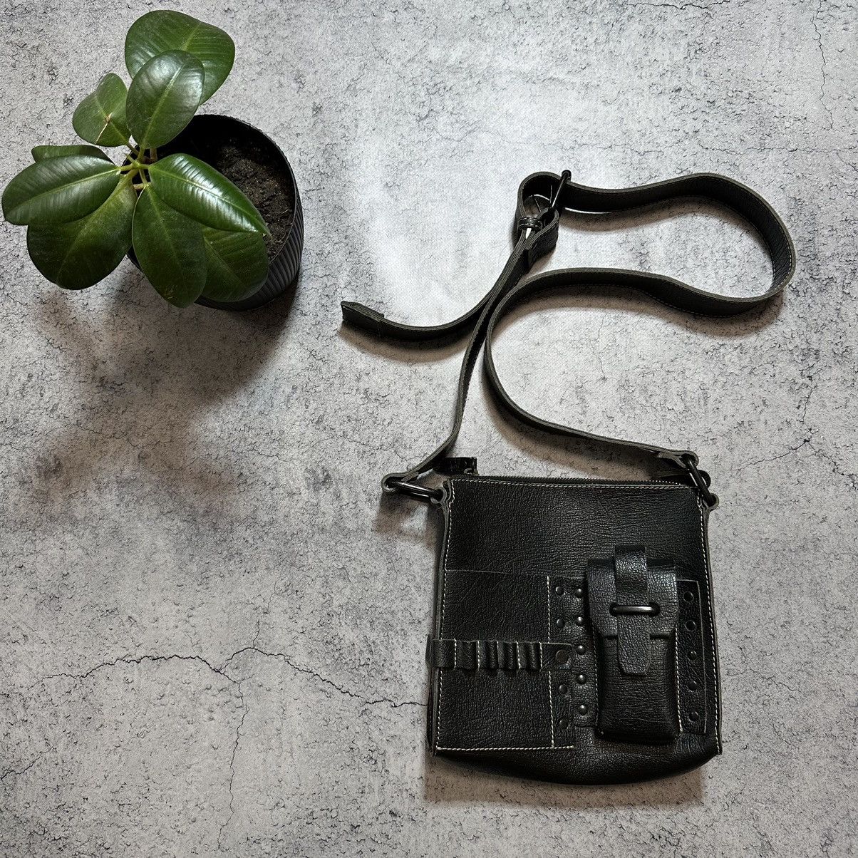 Vintage Diesel Leather Shoulder Bag