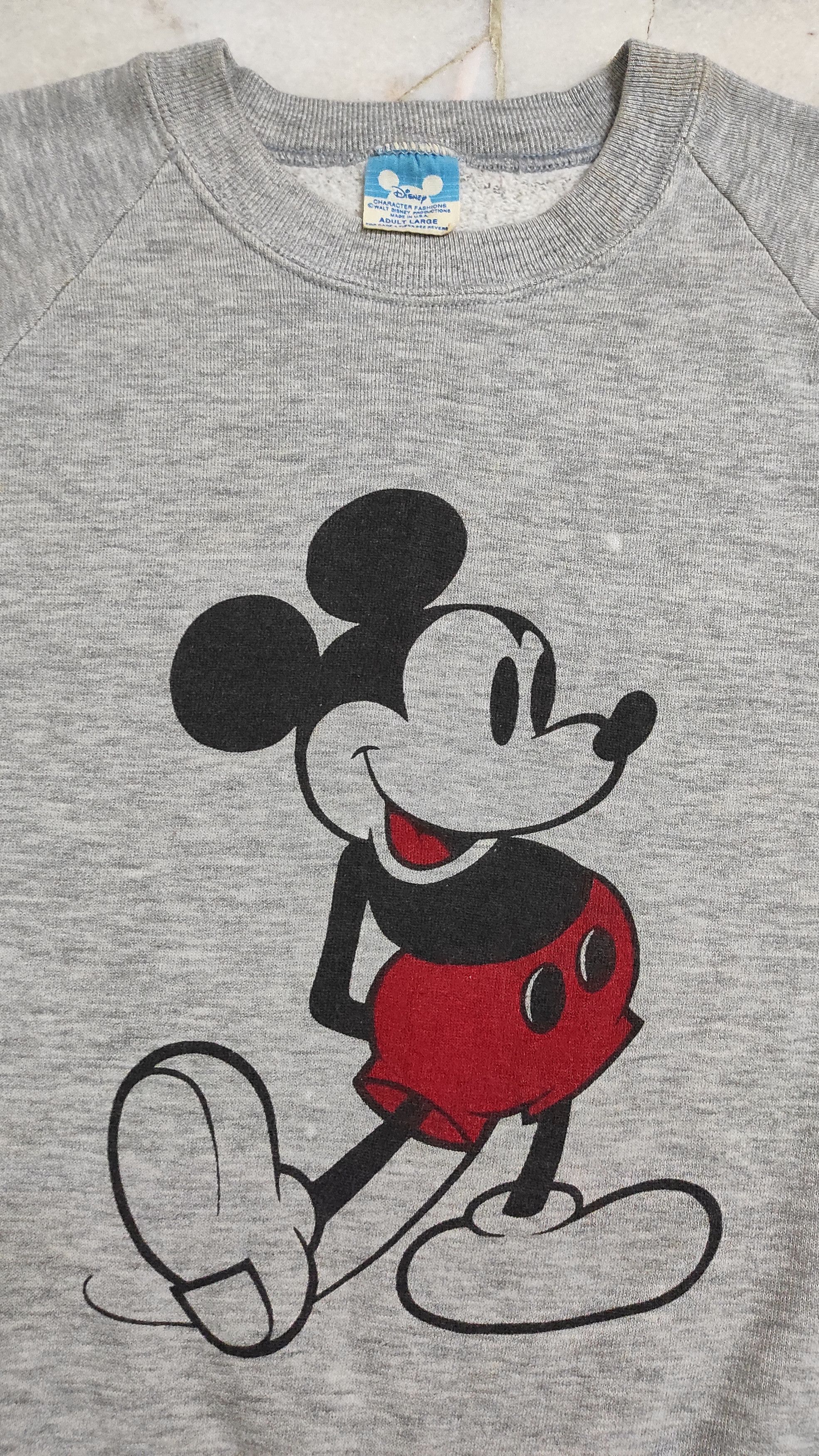 Disney × Seditionaries × Vintage Vintage 70s 80s Walt Disney Mickey Mouse triblend USA Size US L / EU 52-54 / 3 - 5 Thumbnail