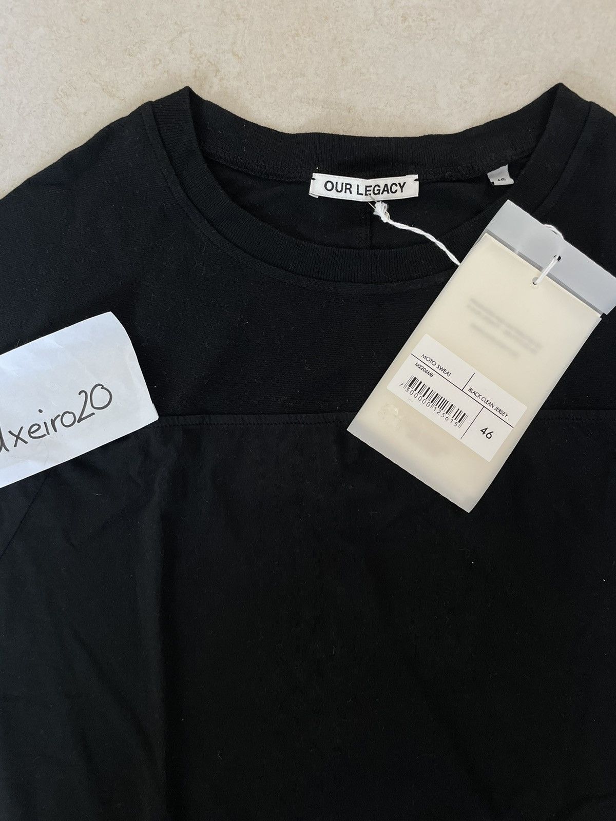 Our legacy Moto sweat black clean
