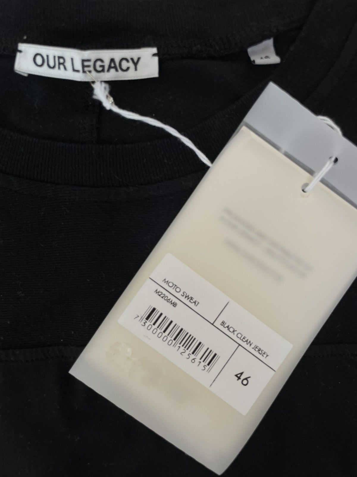 Our legacy Moto sweat black clean