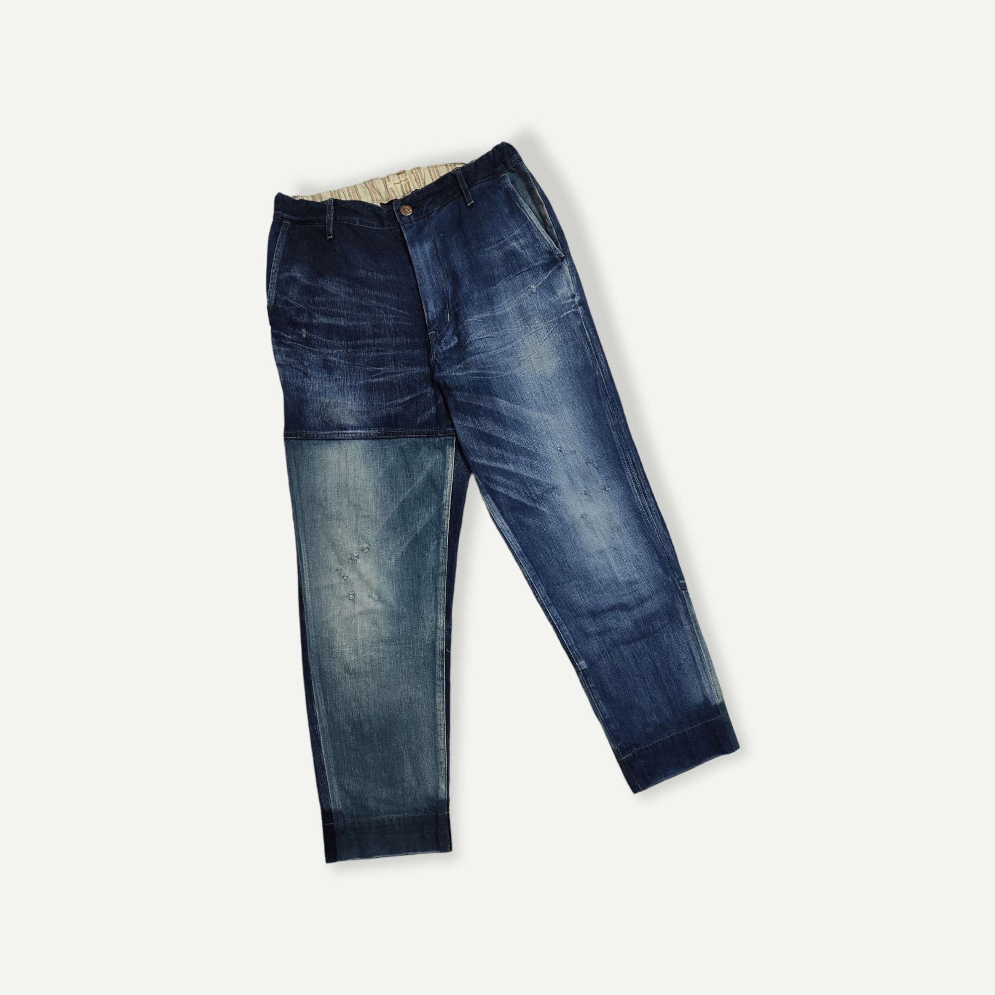 Eternal ETERNAL Sashiko Artisan Reconstruction Boro Denim Pants Size US 32 / EU 48 - 12 Thumbnail