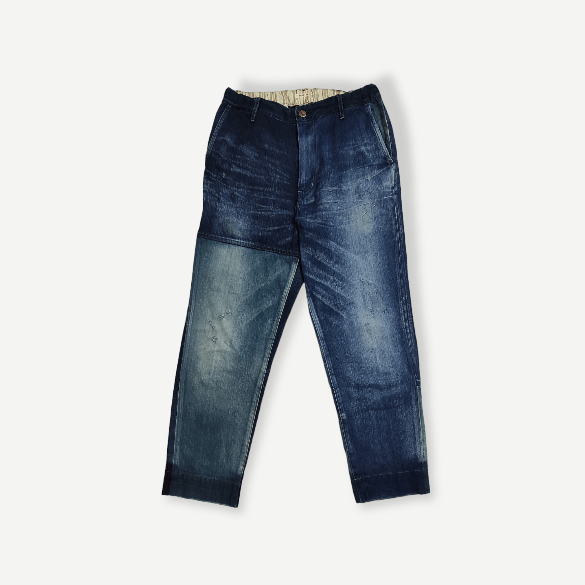 Eternal ETERNAL Sashiko Artisan Reconstruction Boro Denim Pants Size US 32 / EU 48 - 1 Thumbnail