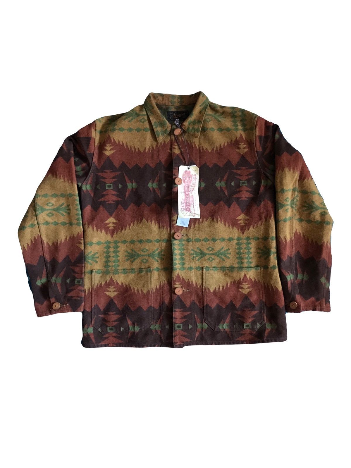 image of Cowboy Equipment x Stevenson Overall Co Y2K Stevenson Overall Co Lone Wolf Jacket (Size Medium)