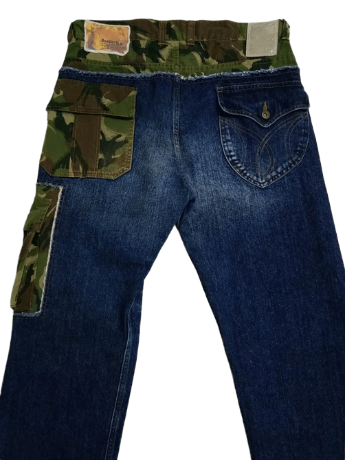 Japanese Brand Swing Set Nashville Jungle camo cargo denim pants Size US 32 / EU 48 - 11 Thumbnail