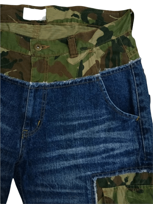 Japanese Brand Swing Set Nashville Jungle camo cargo denim pants Size US 32 / EU 48 - 12 Thumbnail