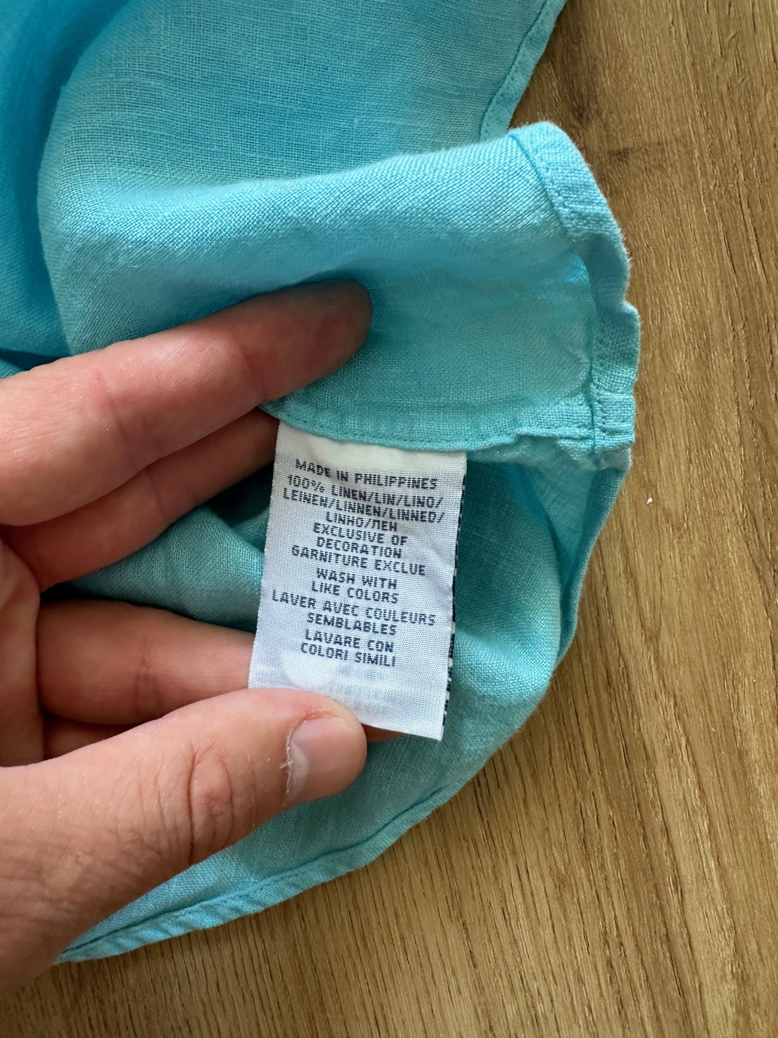 Polo Ralph Lauren Polo Ralph Lauren Sky Blue 100% Linen shirt S Size US S / EU 44-46 / 1 - 8 Thumbnail