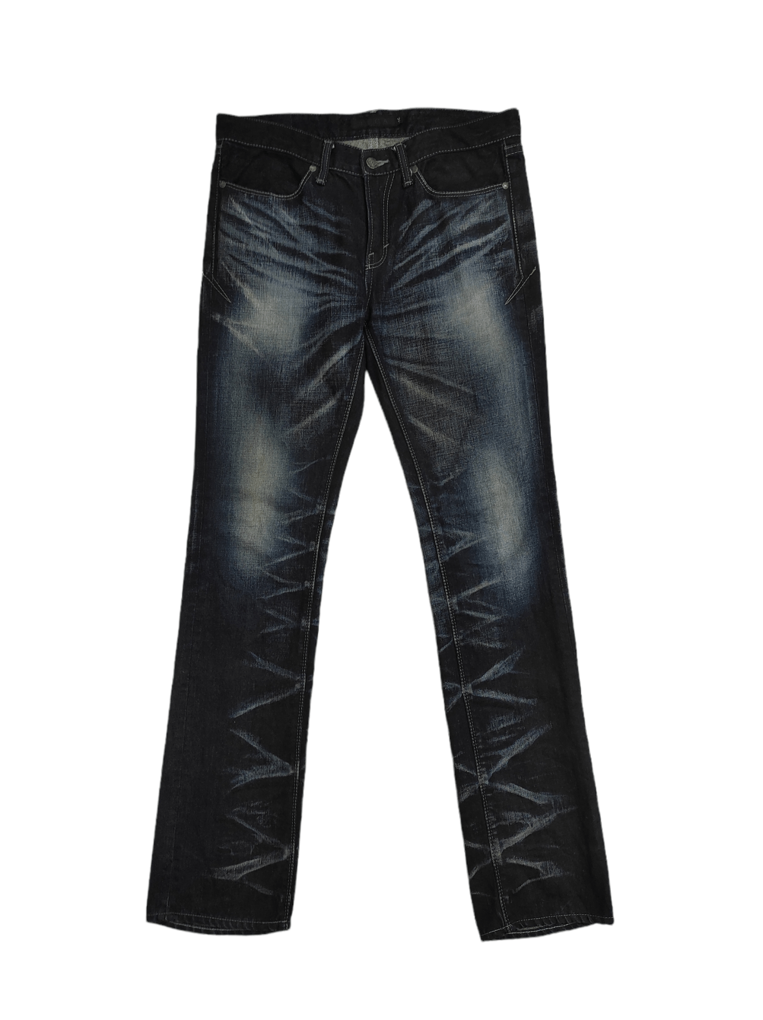 GOSTAR DE FUGA FW2000 FUGA snake skin leather patches Black coating Jeans Size US 33 - 1 Thumbnail