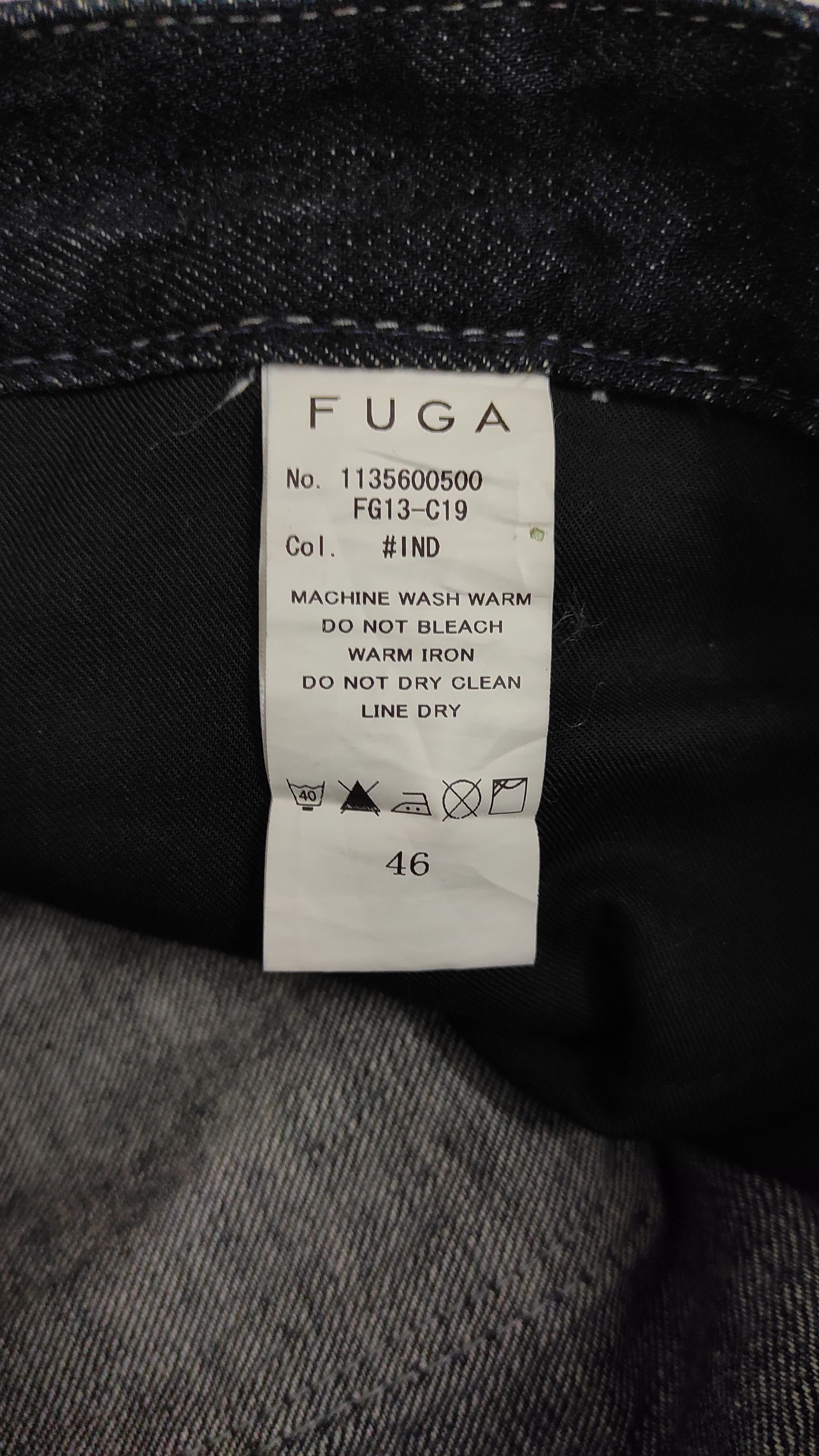 GOSTAR DE FUGA FW2000 FUGA snake skin leather patches Black coating Jeans Size US 33 - 4 Thumbnail