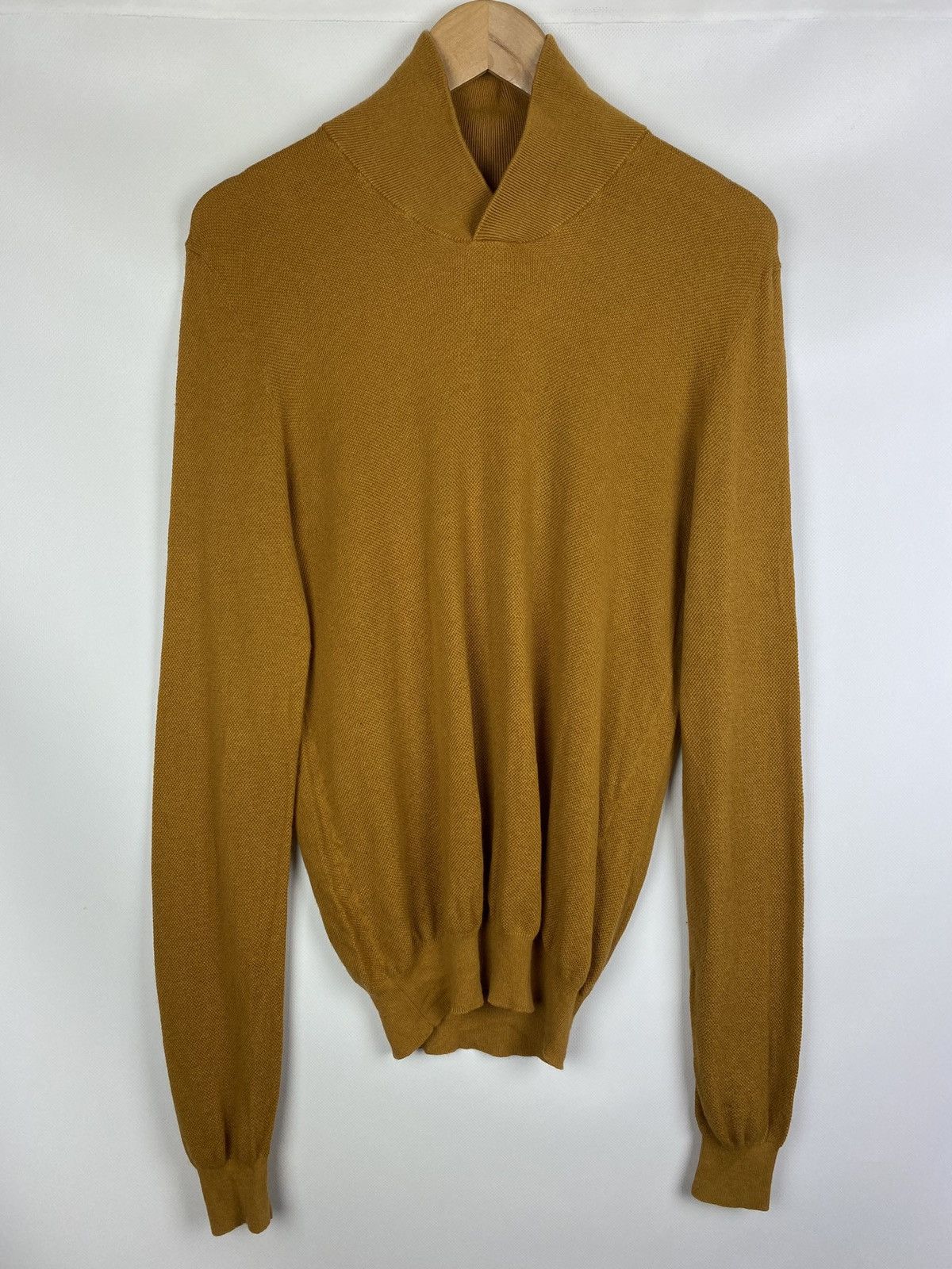 Suitsupply Suitsupply cotton cashmere shawl collar sweater pullover Size US M / EU 48-50 / 2 - 1 Thumbnail