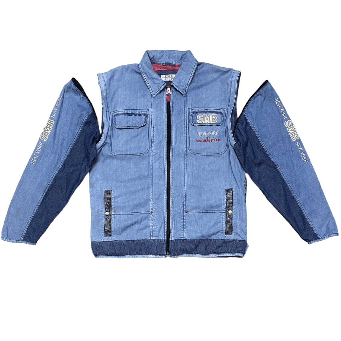 image of Smb Super Miracle Baby New York By June Bergstrand Jacket in Blue, Men's (Size Medium)
