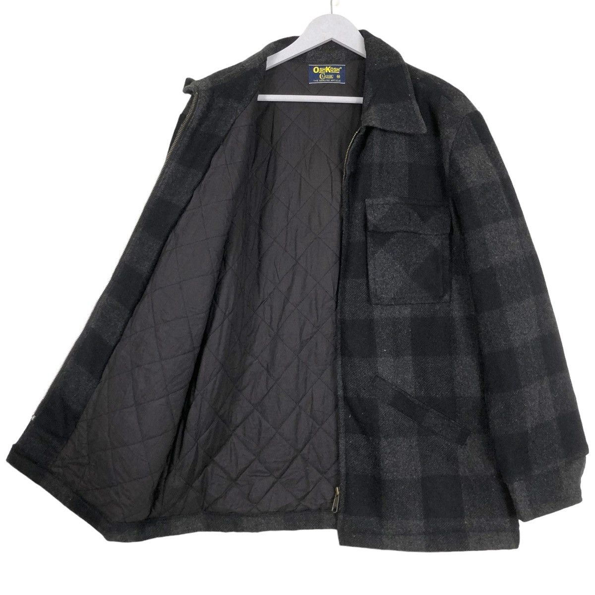 Denime × Japanese Brand × Oshkosh 💥OSHKOSH JAPAN CRUISER WOOL PLAID ZIP JACKET Size US L / EU 52-54 / 3 - 8 Thumbnail