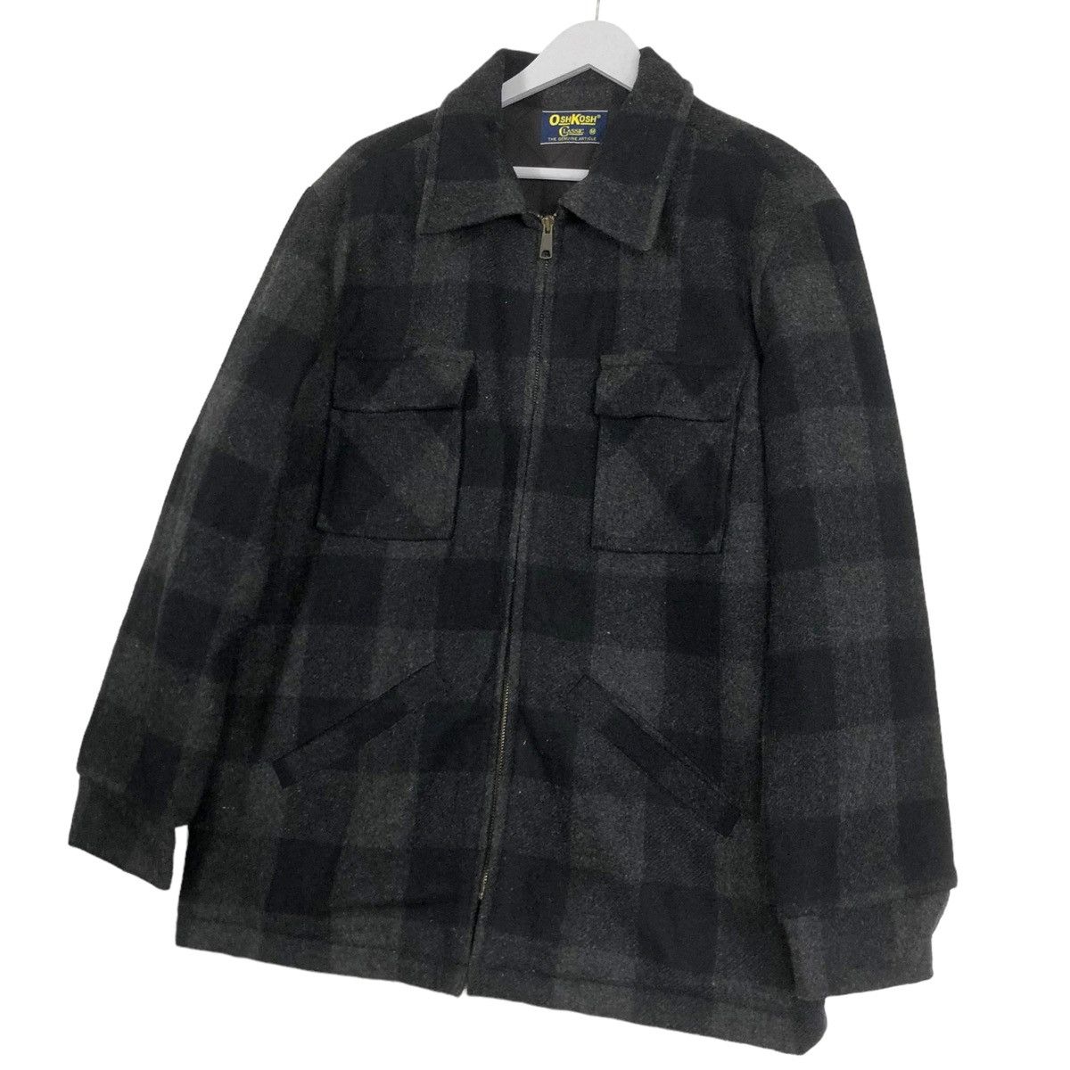 Denime × Japanese Brand × Oshkosh 💥OSHKOSH JAPAN CRUISER WOOL PLAID ZIP JACKET Size US L / EU 52-54 / 3 - 2 Thumbnail