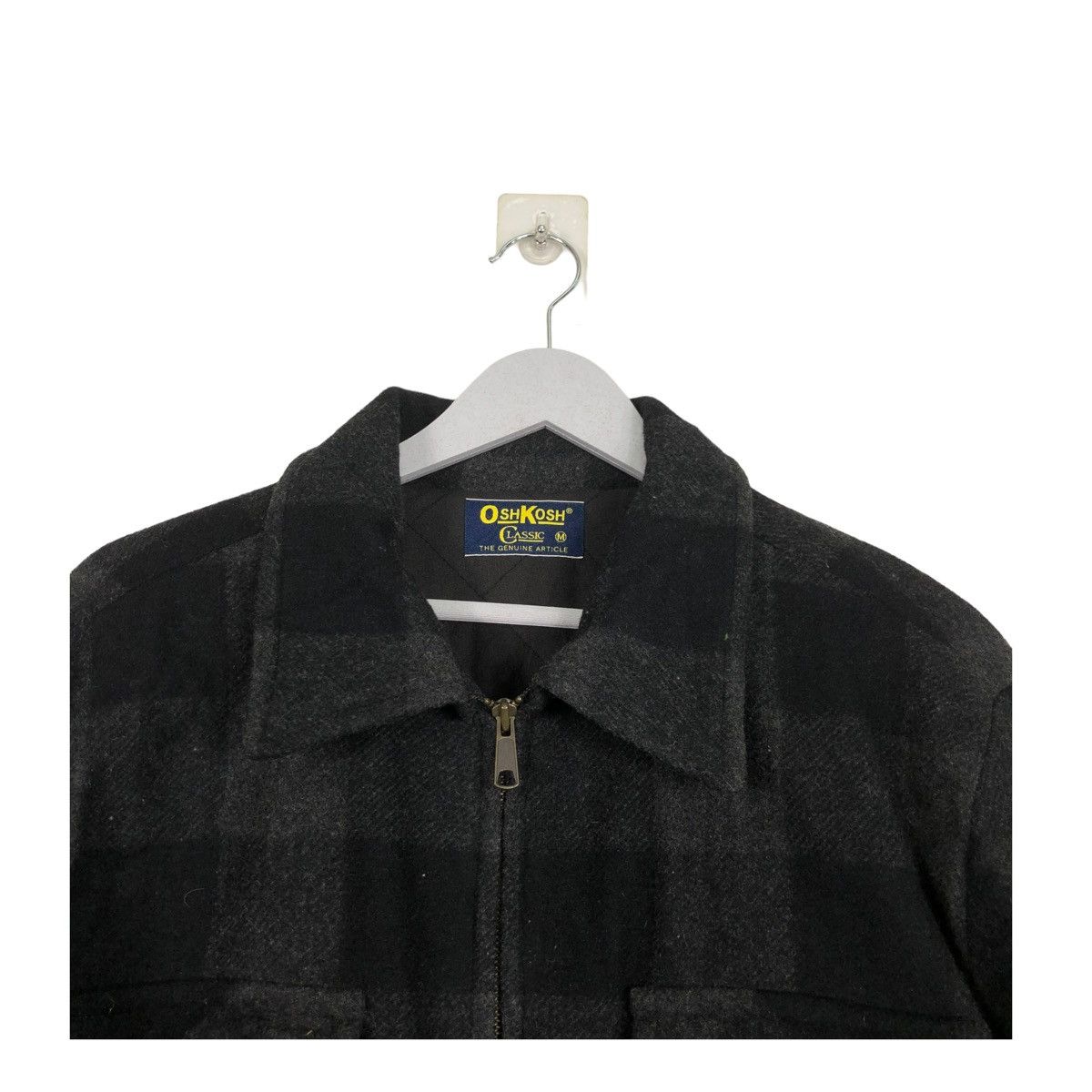 Denime × Japanese Brand × Oshkosh 💥OSHKOSH JAPAN CRUISER WOOL PLAID ZIP JACKET Size US L / EU 52-54 / 3 - 4 Thumbnail